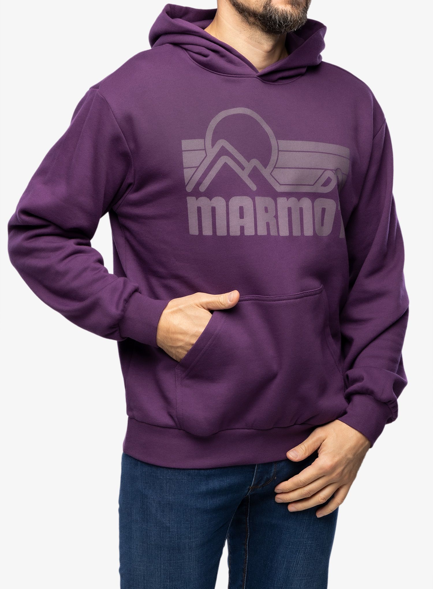Mikina s kapucí Marmot Coastal Hoody - purple fig