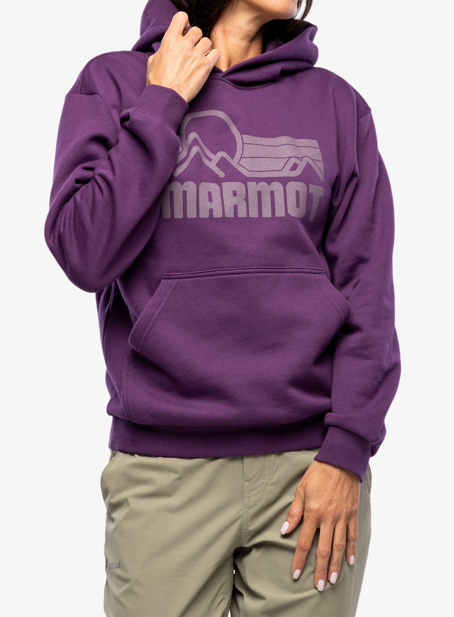 Dámská mikina s kapucí Marmot Coastal Hoody - purple fig