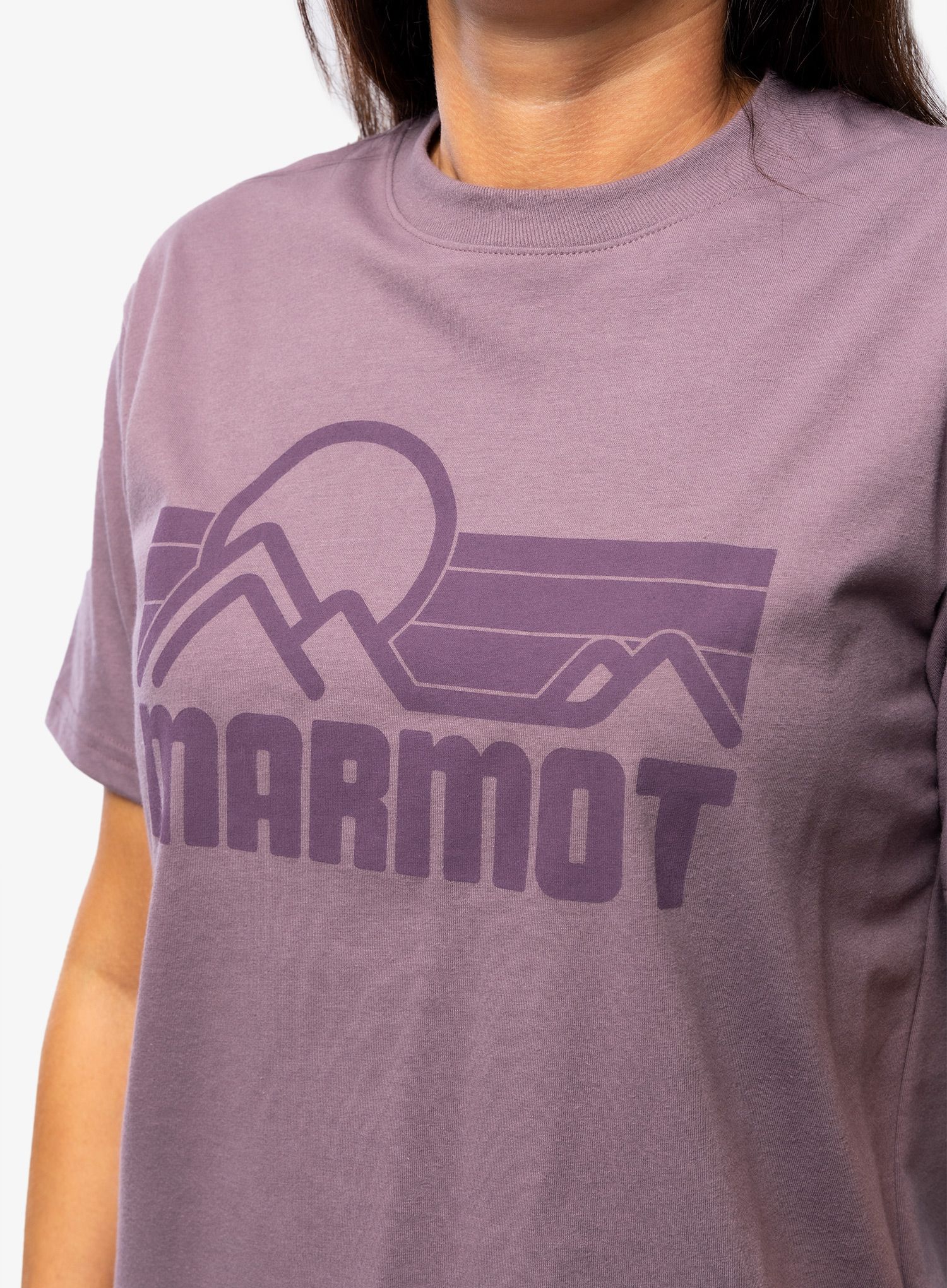 Bavlněné tričko dámské Marmot Coastal Tee SS - hazy purple