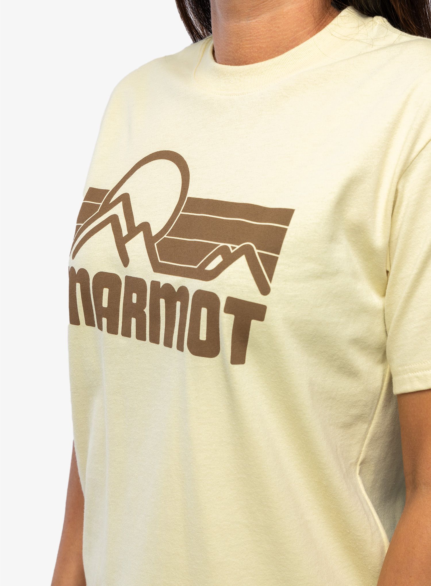 Bavlněné tričko dámské Marmot Coastal Tee SS - wheat