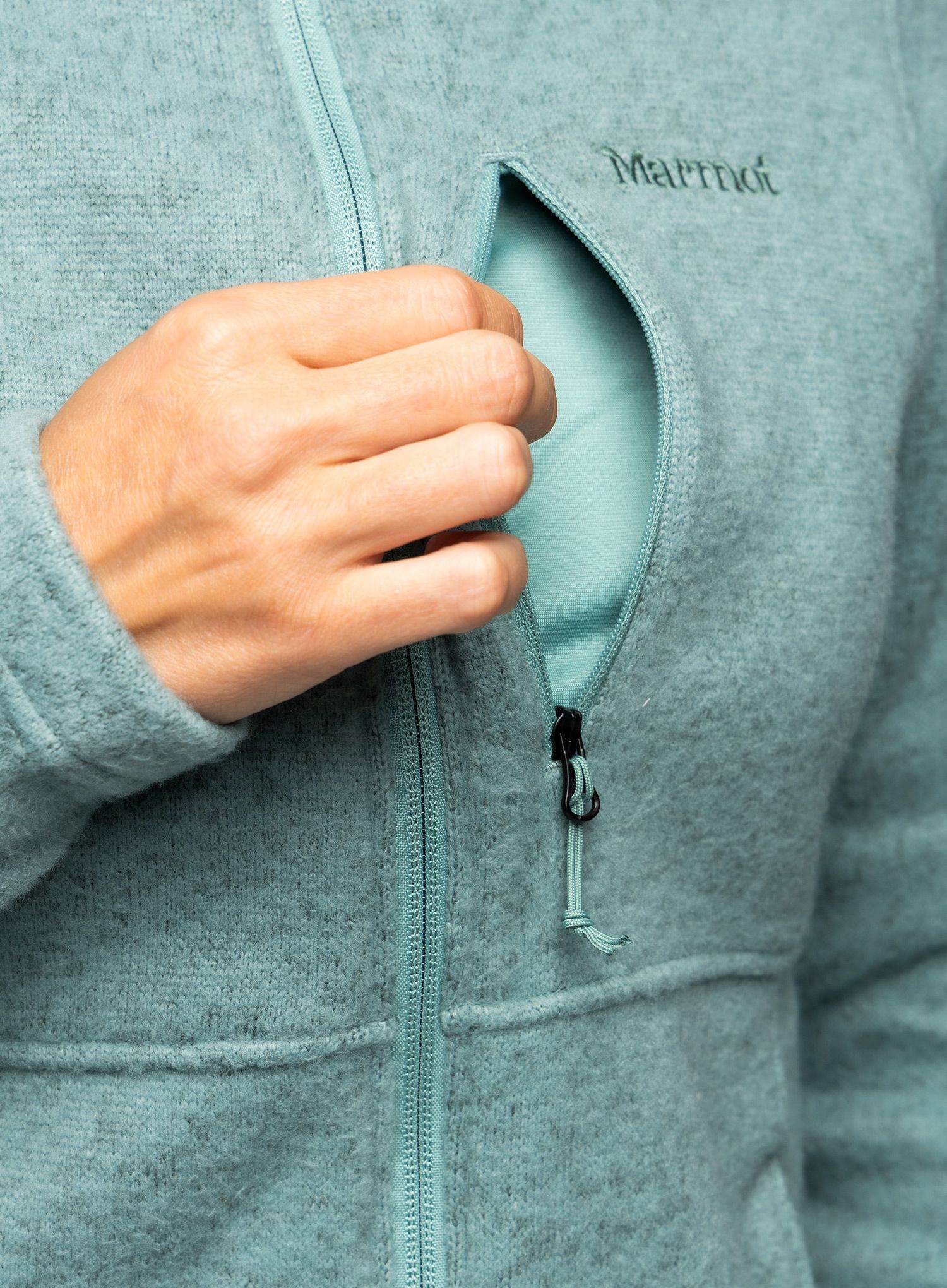 Dámská mikina Marmot Drop Line Jacket - blue agave