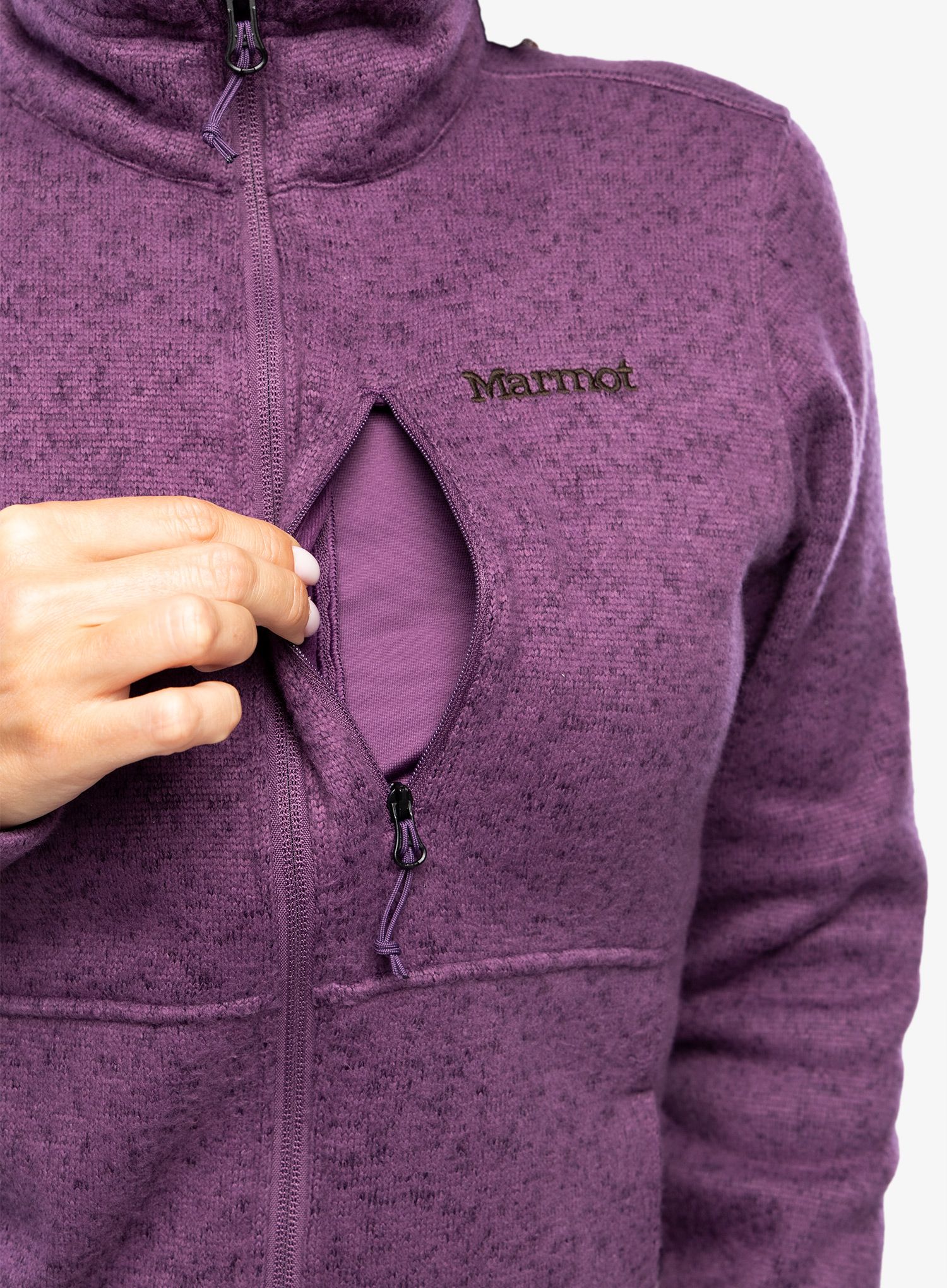 Dámská mikina Marmot Drop Line Jacket - purple fig