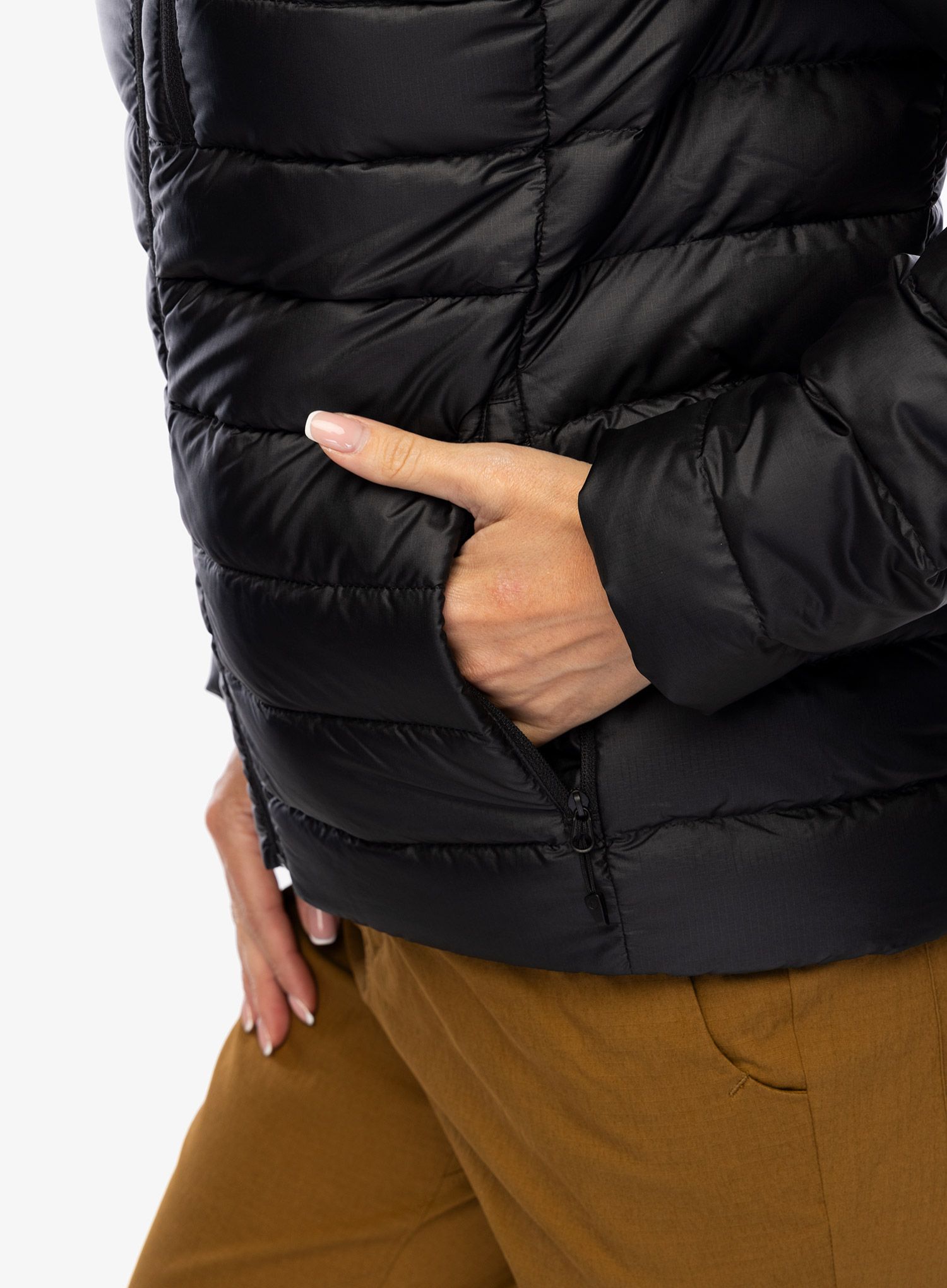 Dámská péřová bunda Marmot Highlander Jacket - black