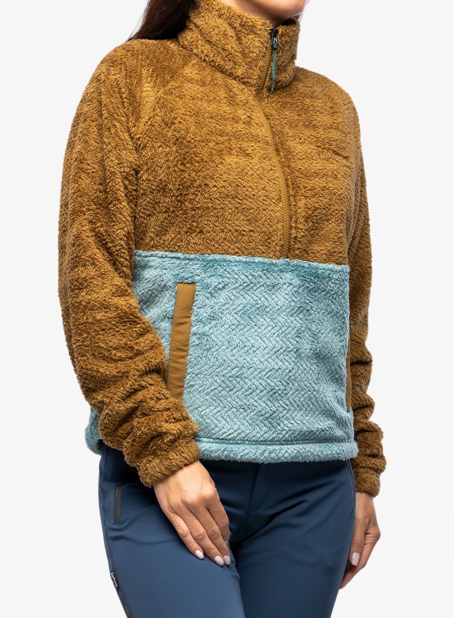 Dámská mikina Marmot Homestead Fleece 1/2 Zip - hazel/blue agave
