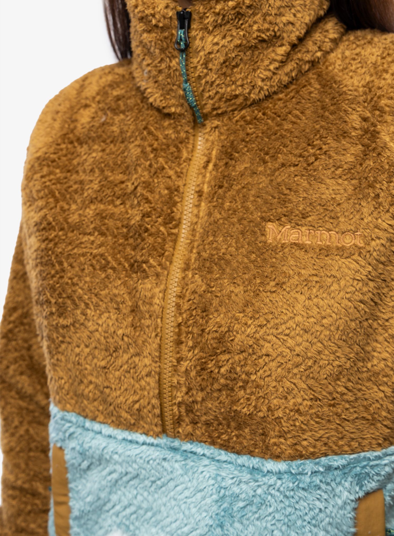 Dámská mikina Marmot Homestead Fleece 1/2 Zip - hazel/blue agave