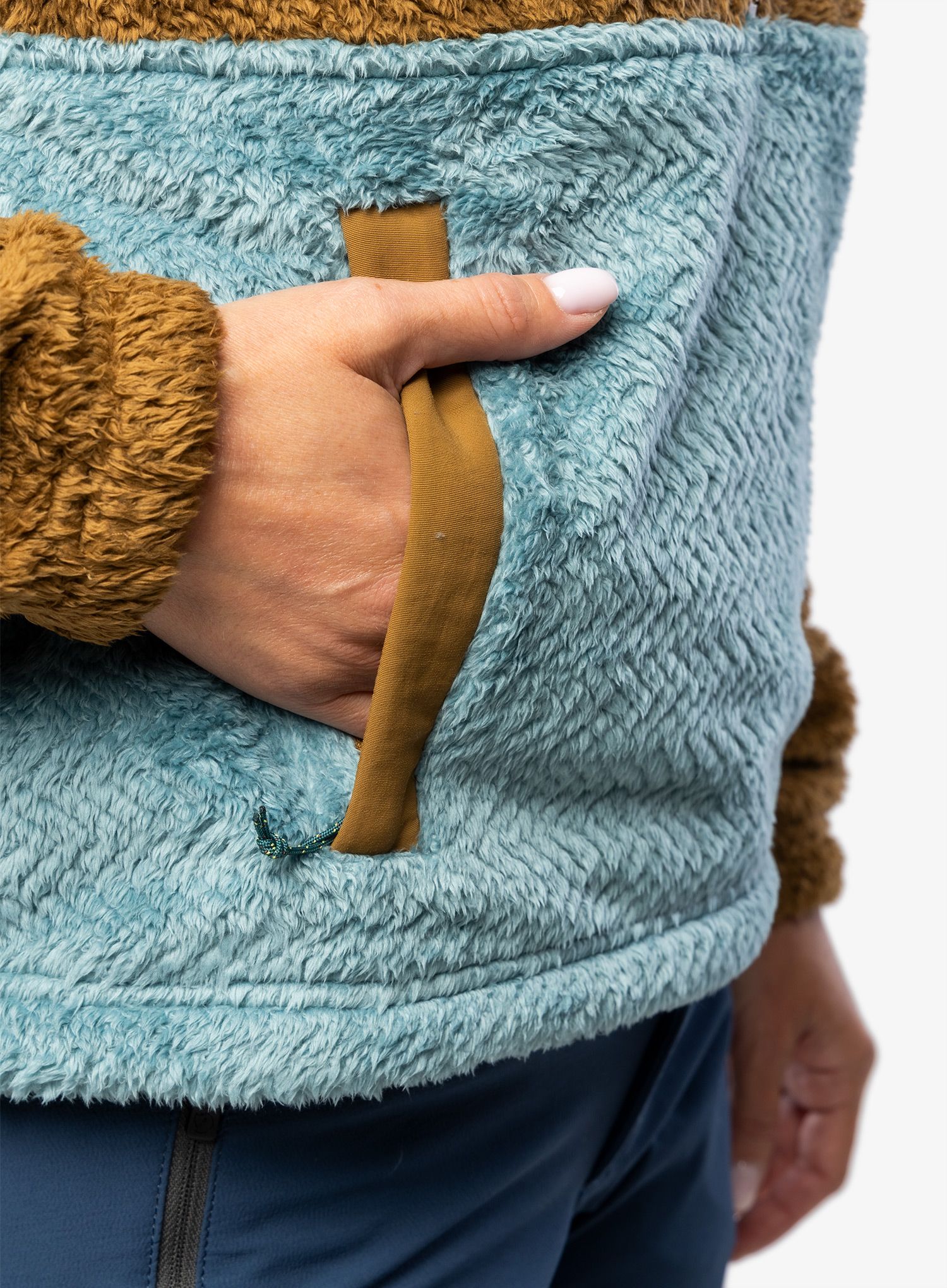 Dámská mikina Marmot Homestead Fleece 1/2 Zip - hazel/blue agave