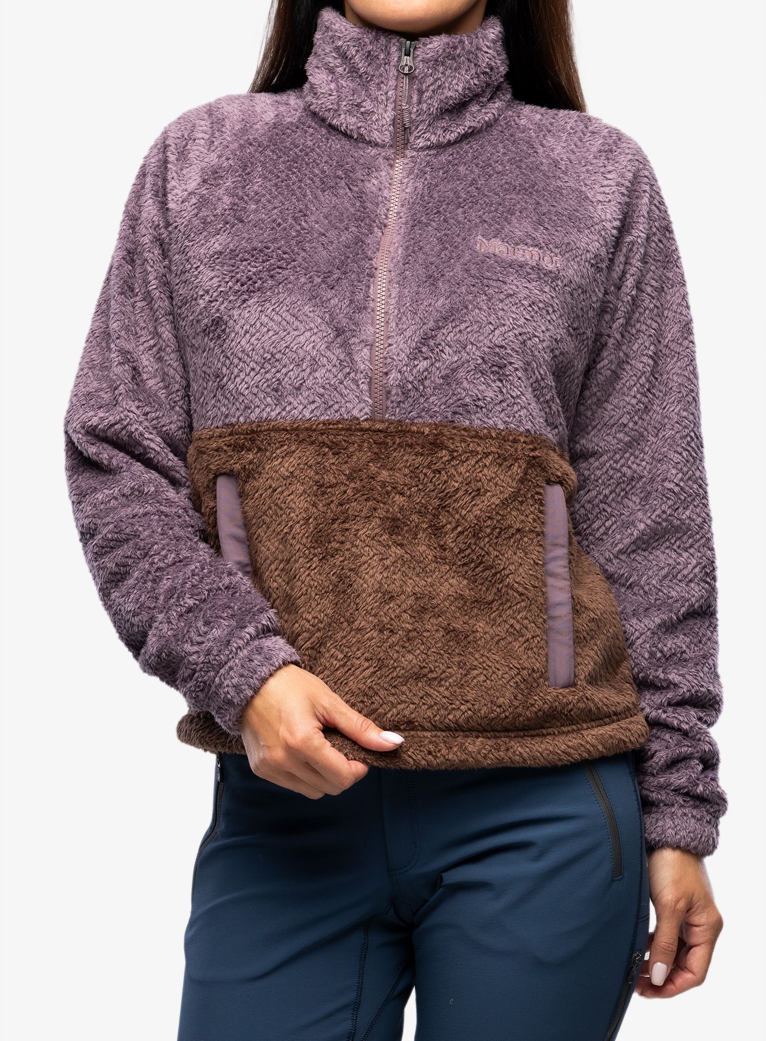 Dámská mikina Marmot Homestead Fleece 1/2 Zip - hazy purple/pinecone