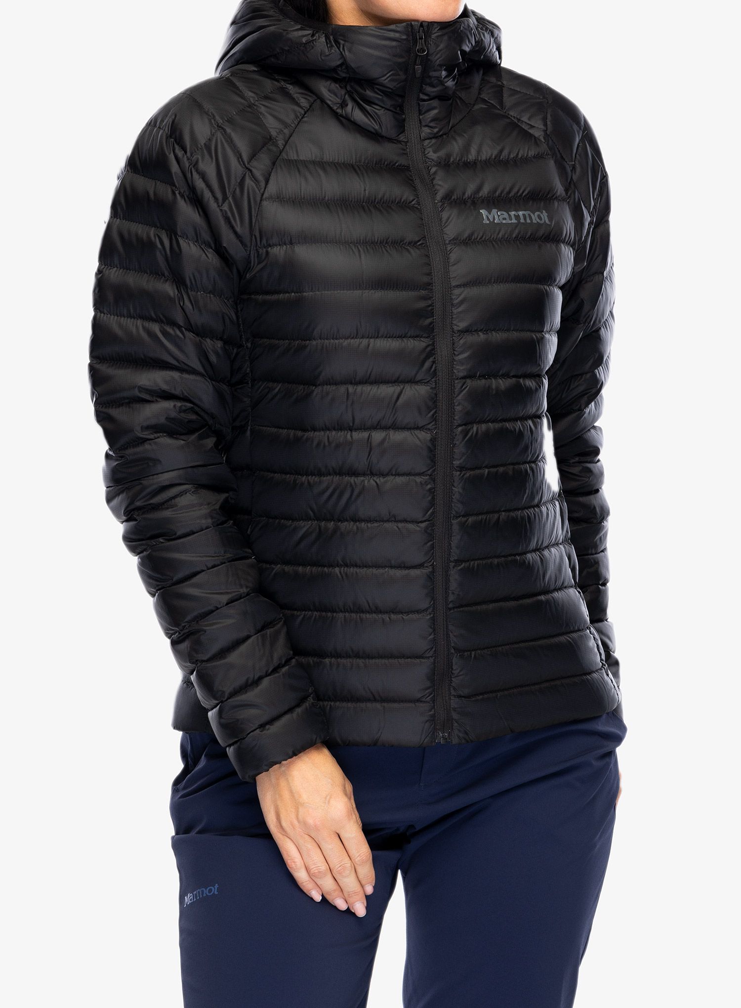 Dámská péřová bunda Marmot Hype Down Hoody - black/black