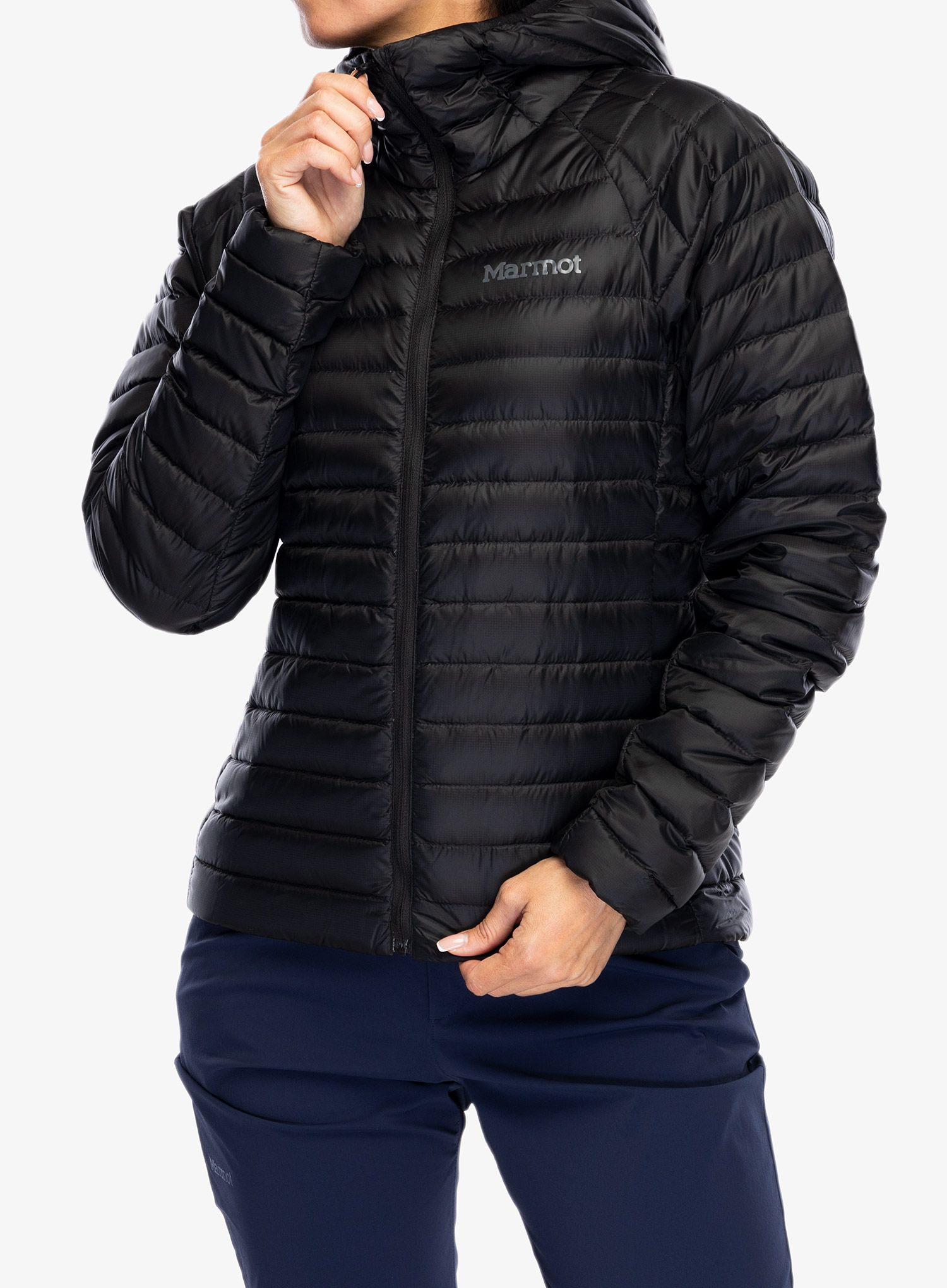 Dámská péřová bunda Marmot Hype Down Hoody - black/black