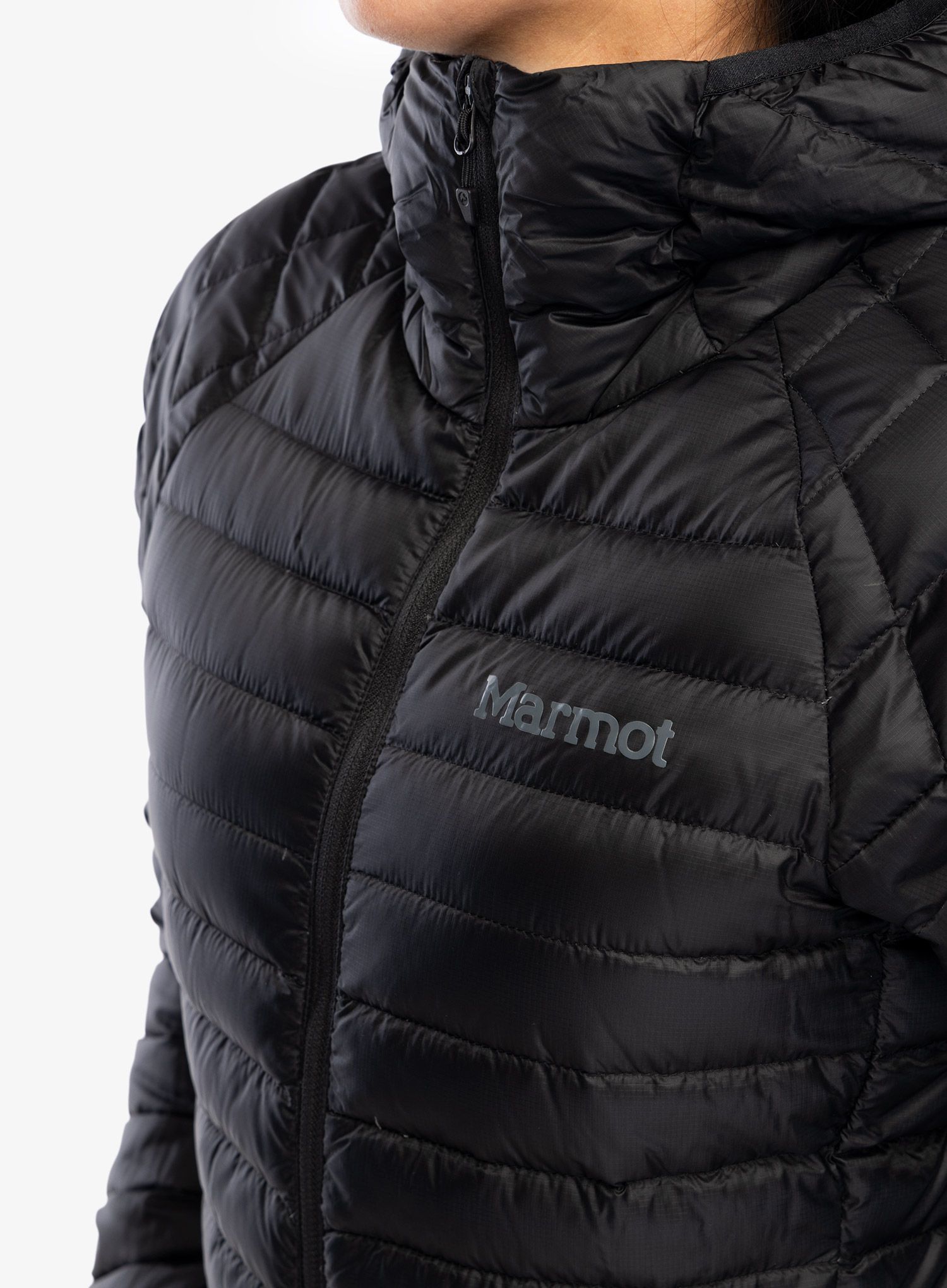 Dámská péřová bunda Marmot Hype Down Hoody - black/black
