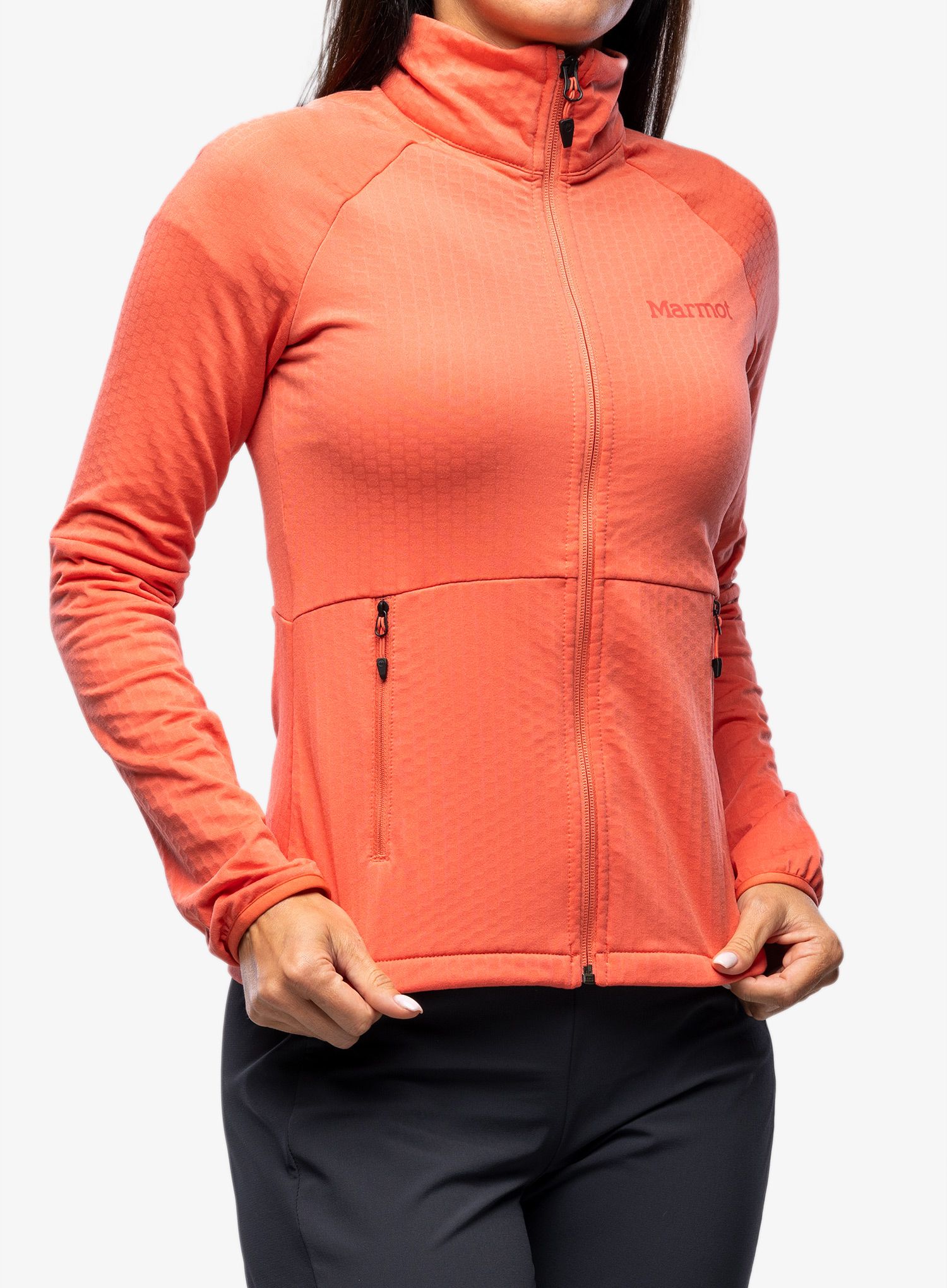 Fleece mikina dámská Marmot Leconte Fleece Jacket - grapefruit