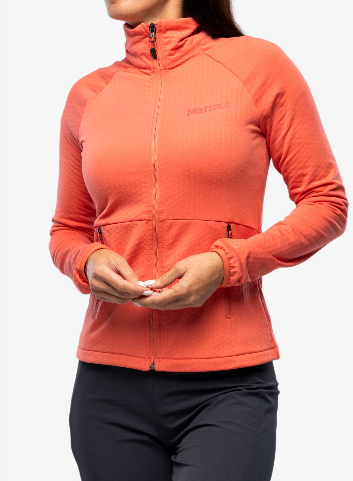 Fleece mikina dámská Marmot Leconte Fleece Jacket - grapefruit