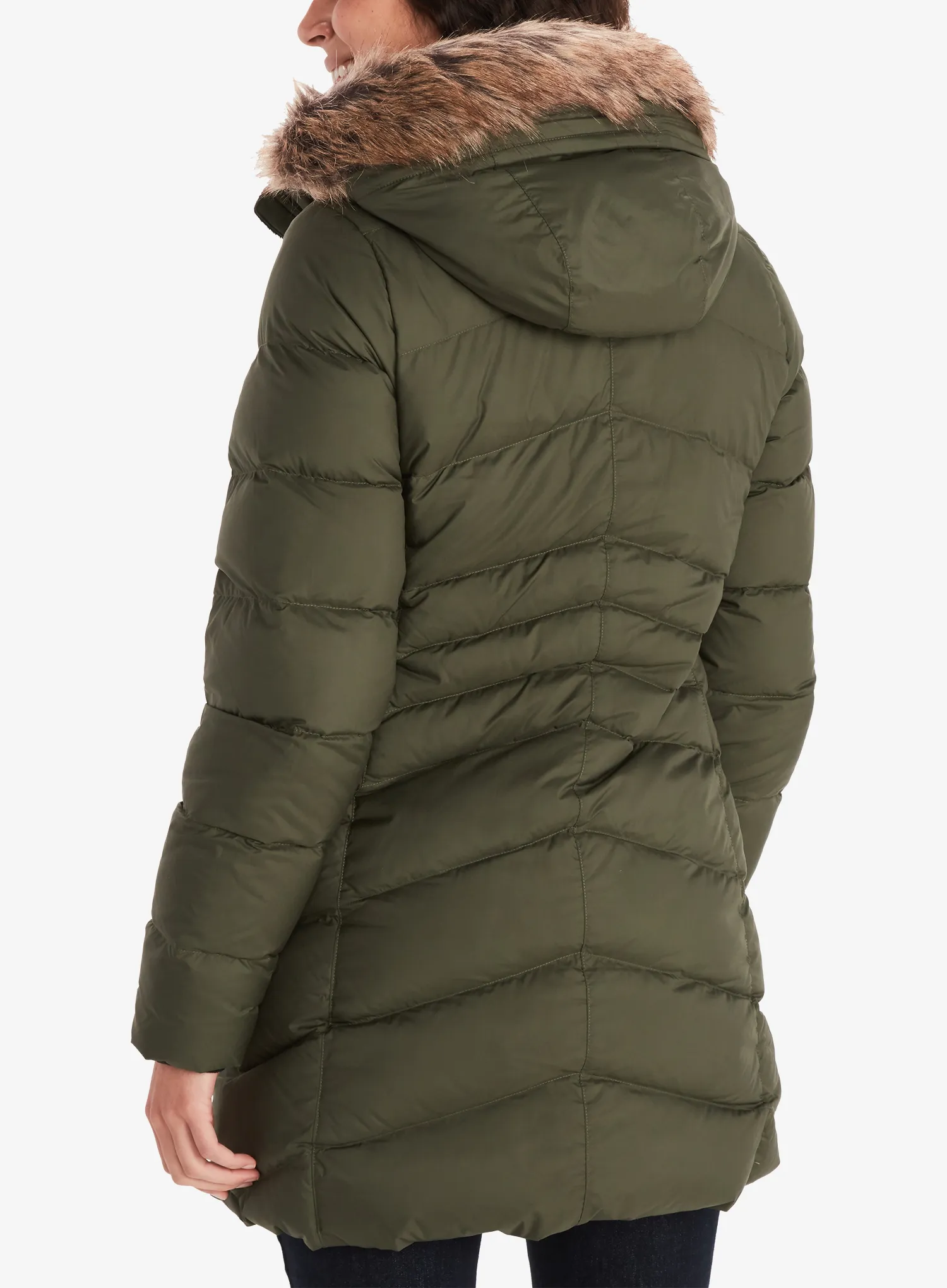 Dámský péřový kabát Marmot Montreal Coat - nori/nori