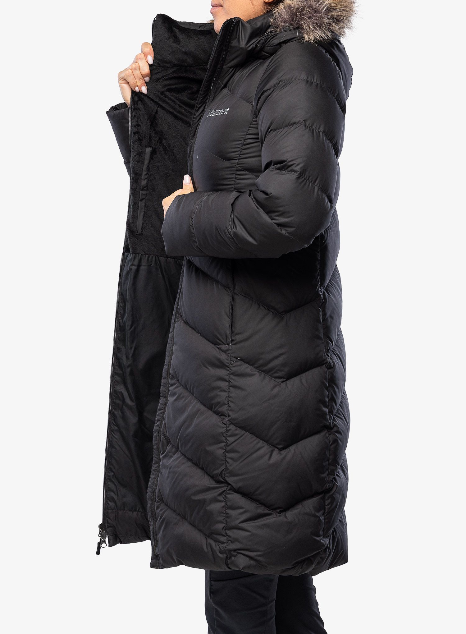 Dámský péřový kabát Marmot Montreaux Coat Lady - black