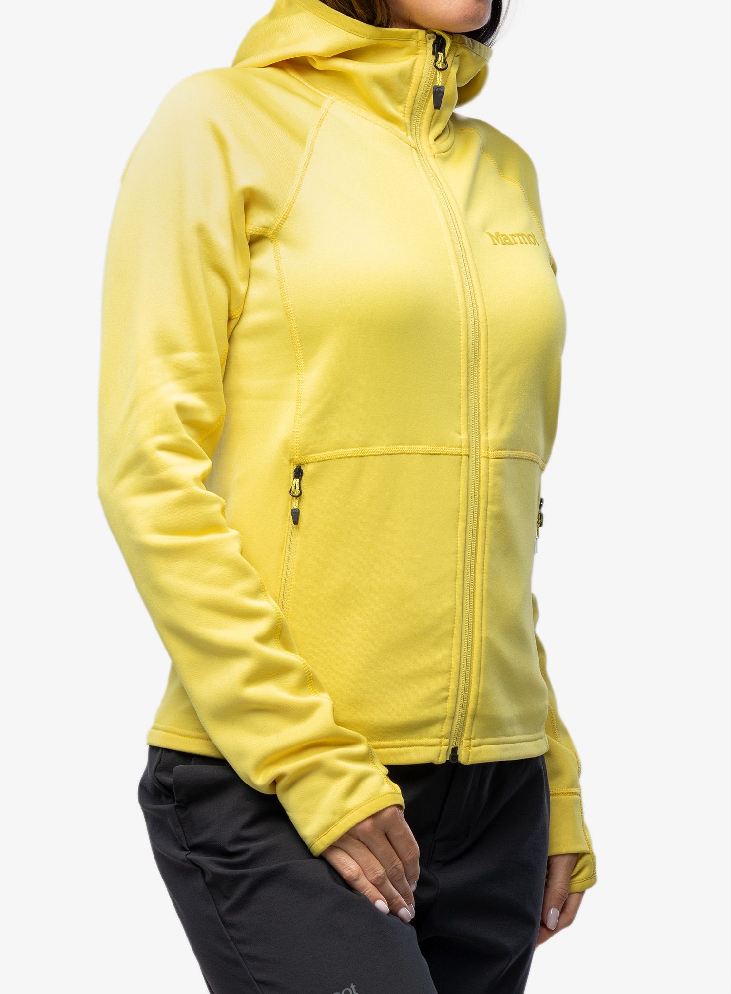 Mikina s kapucí Marmot Olden Polartec Hoody - limelight