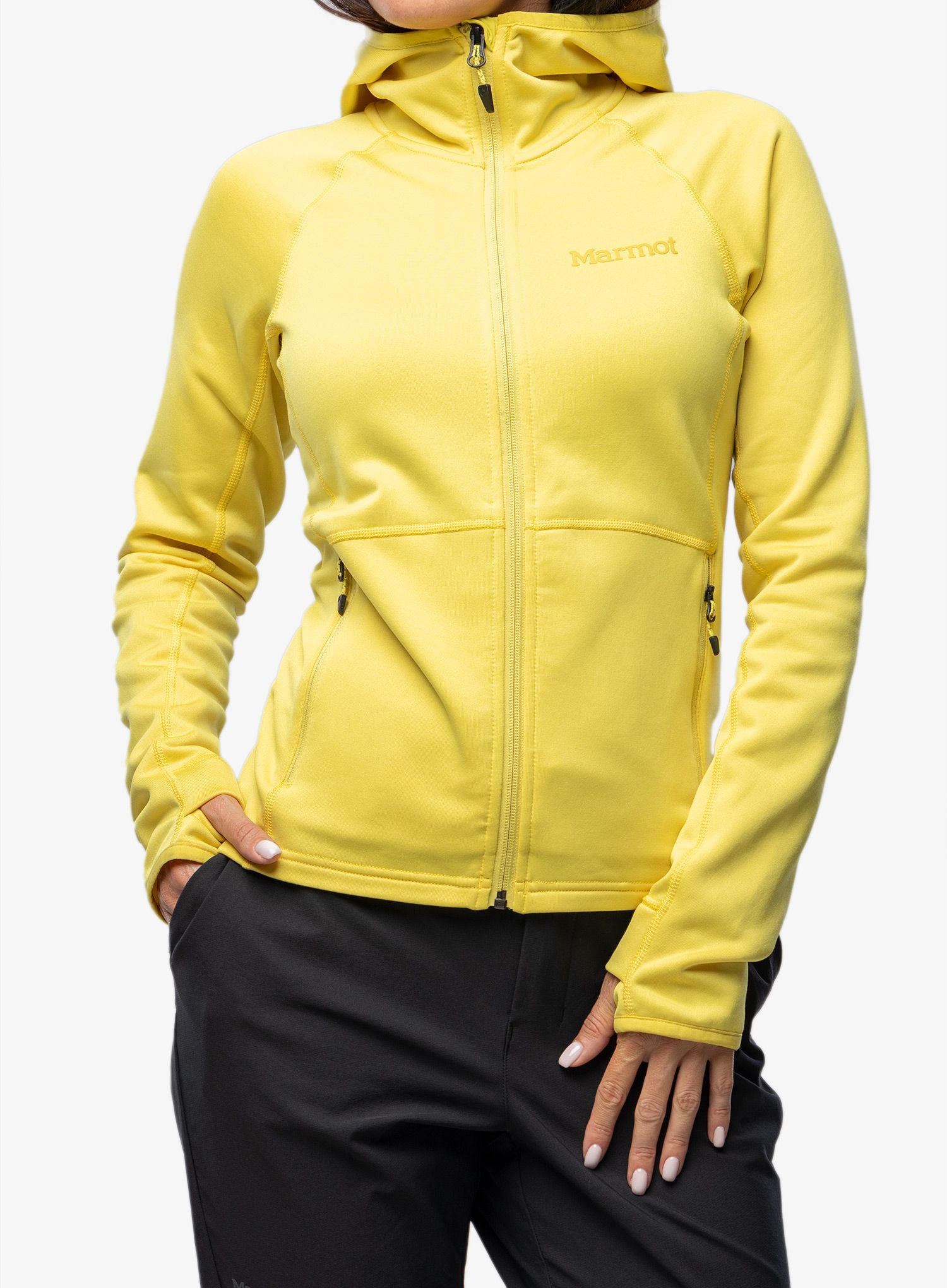 Mikina s kapucí Marmot Olden Polartec Hoody - limelight