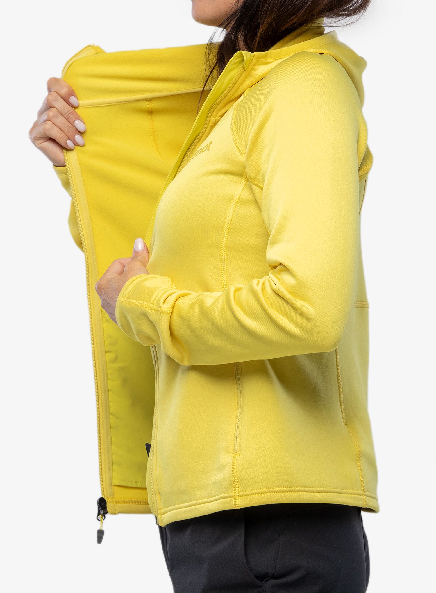 Mikina s kapucí Marmot Olden Polartec Hoody - limelight