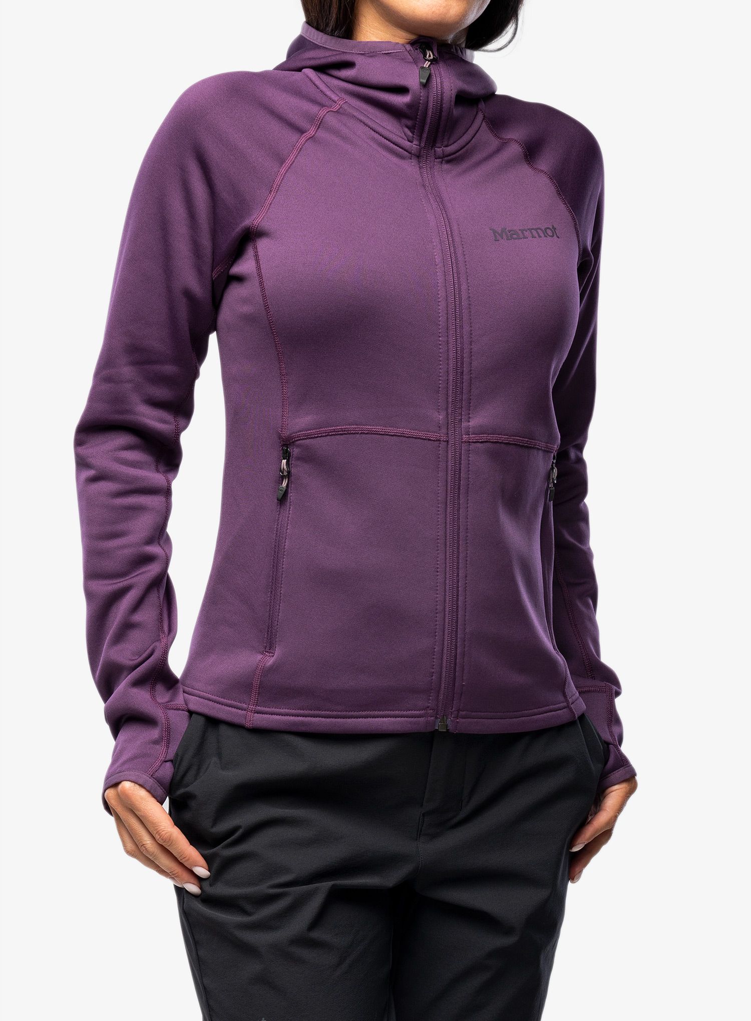 Mikina s kapucí Marmot Olden Polartec Hoody - purple fig
