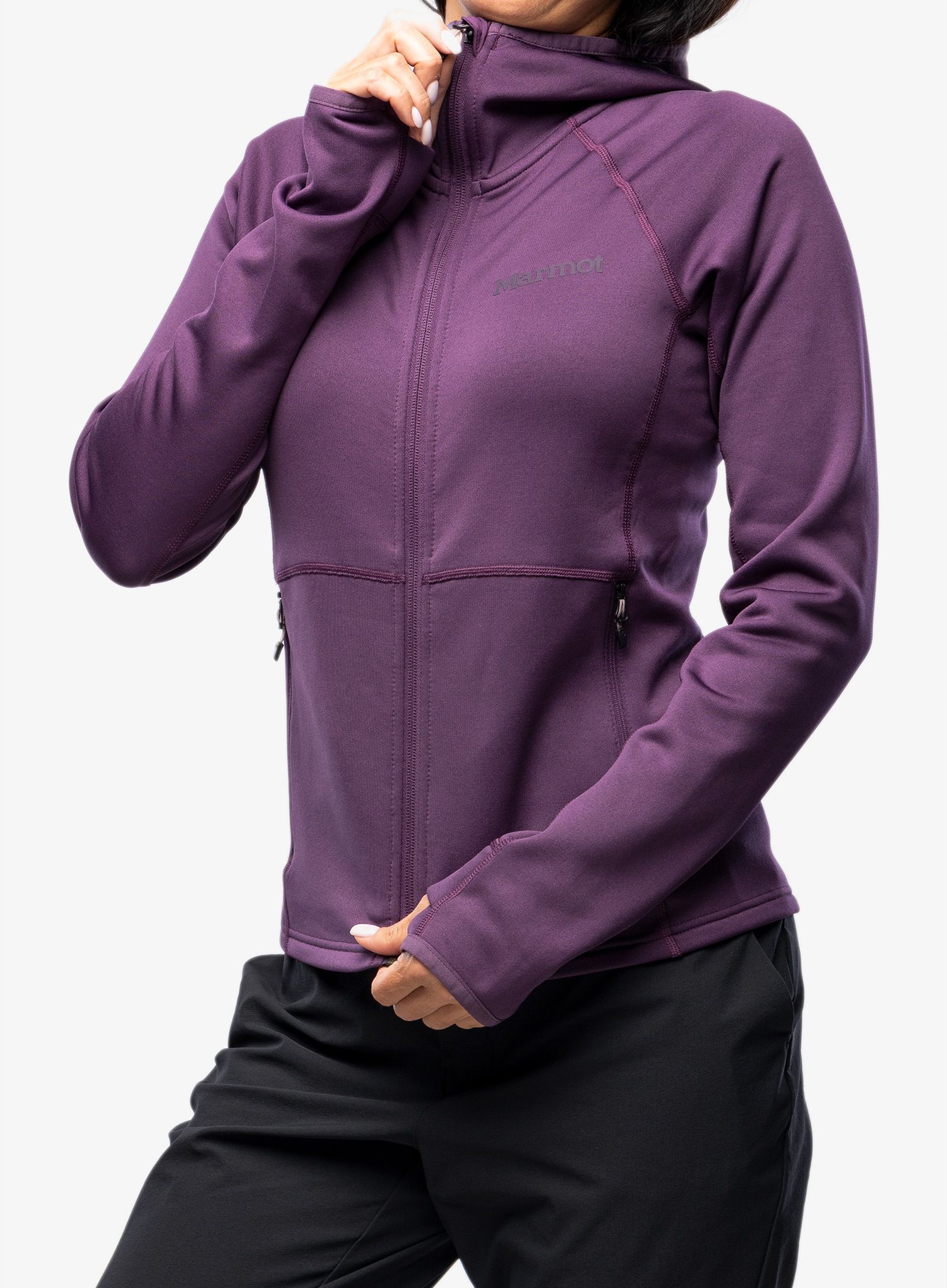Mikina s kapucí Marmot Olden Polartec Hoody - purple fig
