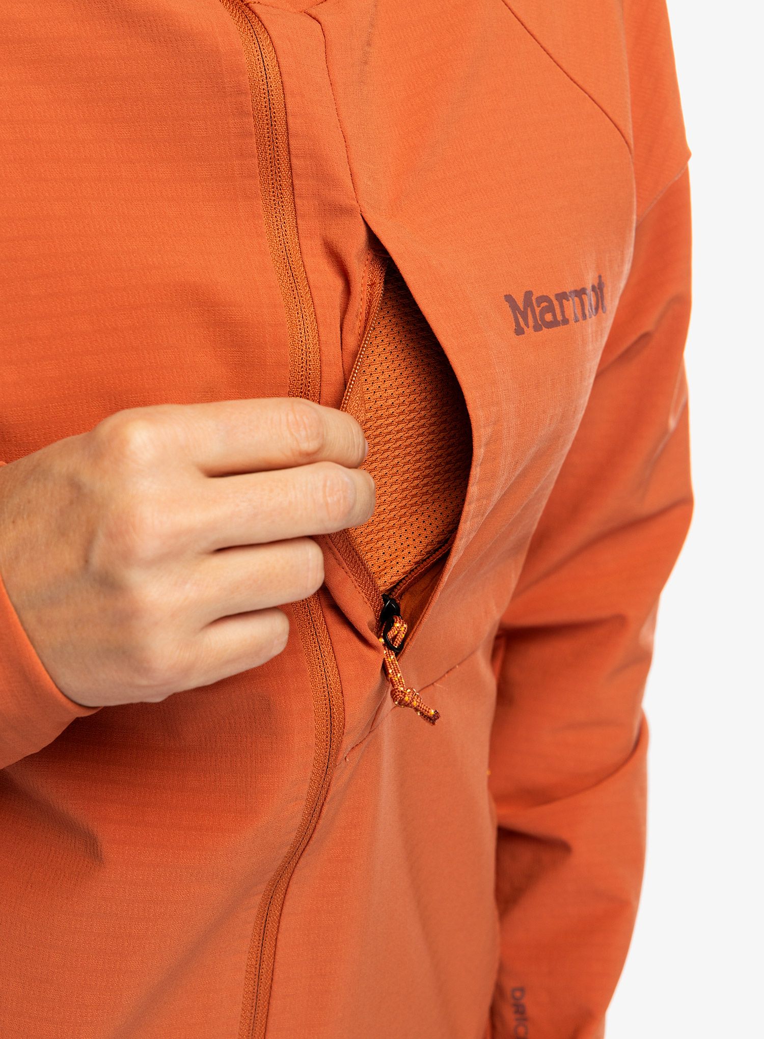 Větrovka dámská Marmot Pinnacle DriClime Hoody - auburn