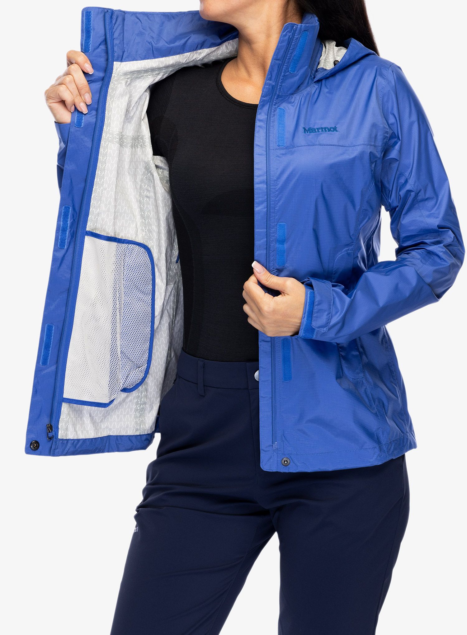 Dámská bunda do deště Marmot PreCip Eco Jacket - trail blue