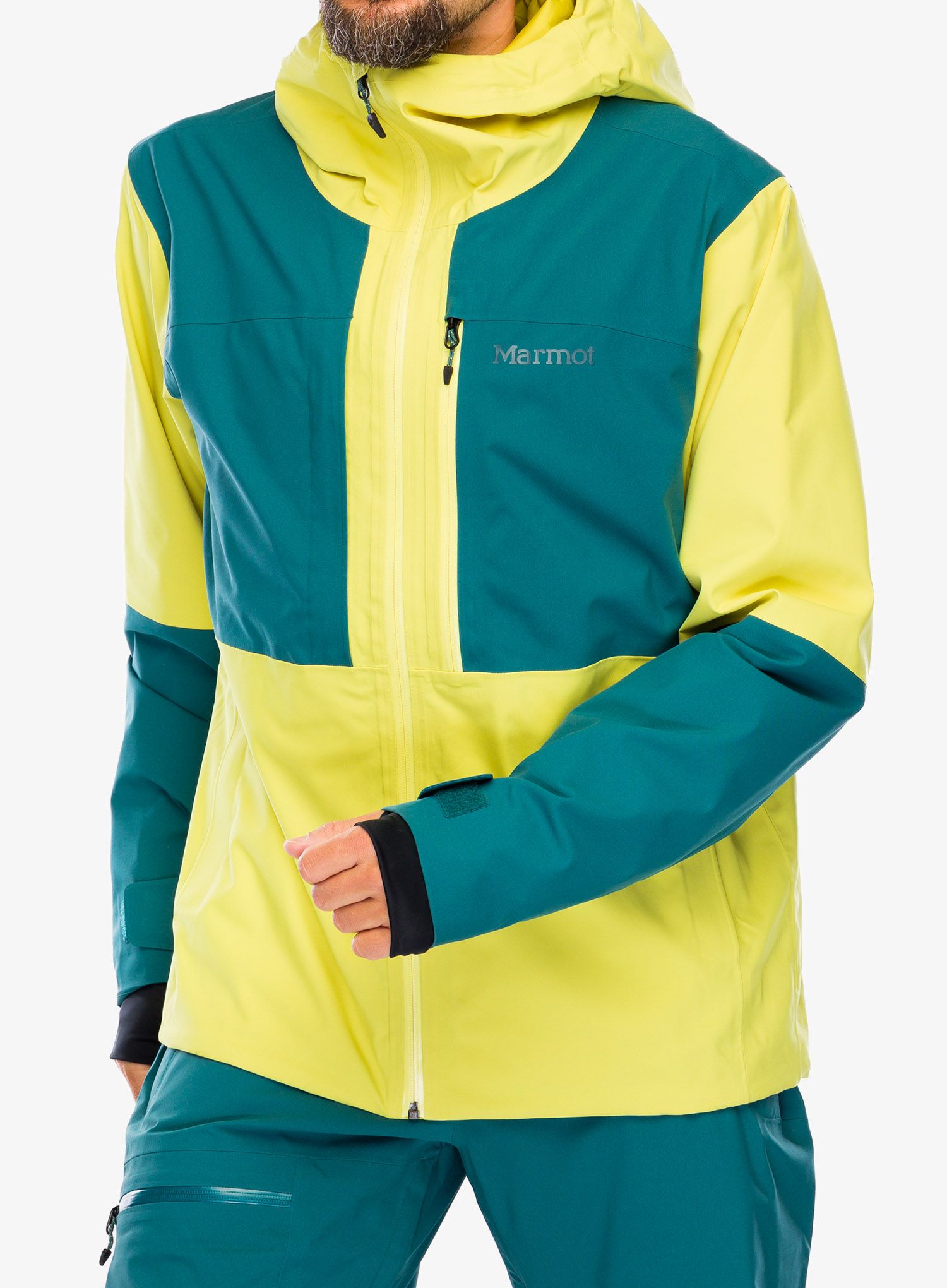 Membránová bunda Marmot Refuge Jacket - limelight/dark jungle