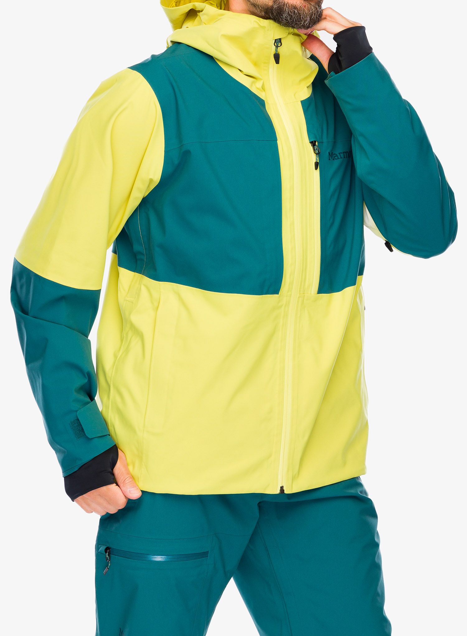 Membránová bunda Marmot Refuge Jacket - limelight/dark jungle
