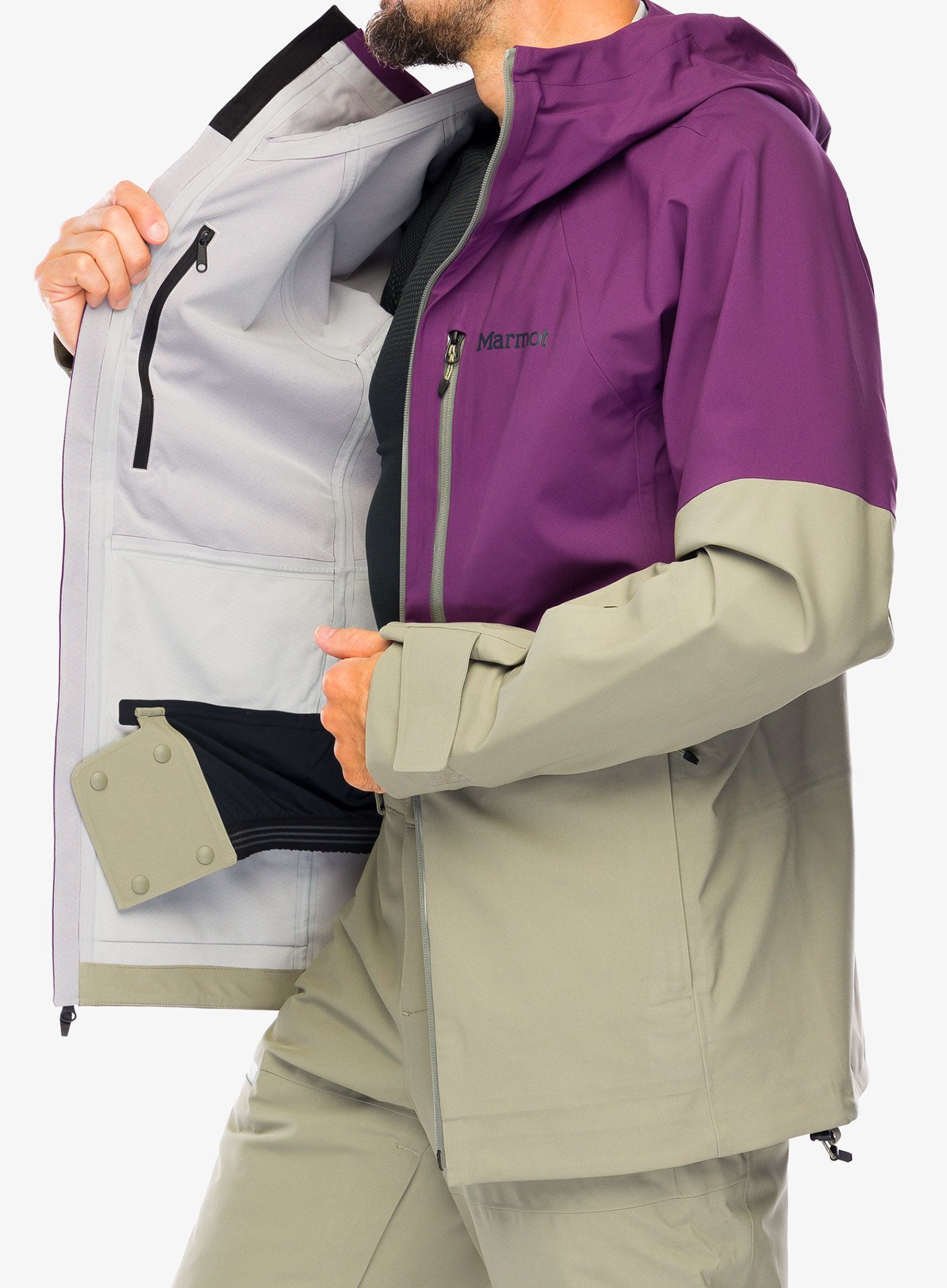 Membránová bunda Marmot Refuge Pro Jacket - purple fig/vetiver