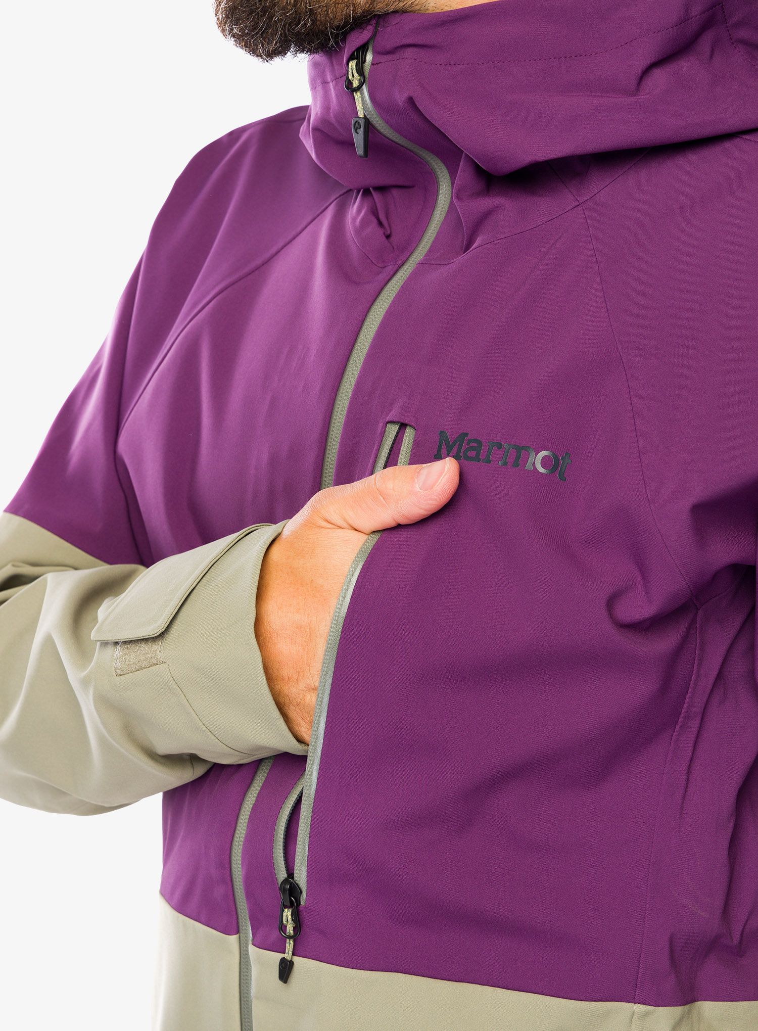 Membránová bunda Marmot Refuge Pro Jacket - purple fig/vetiver