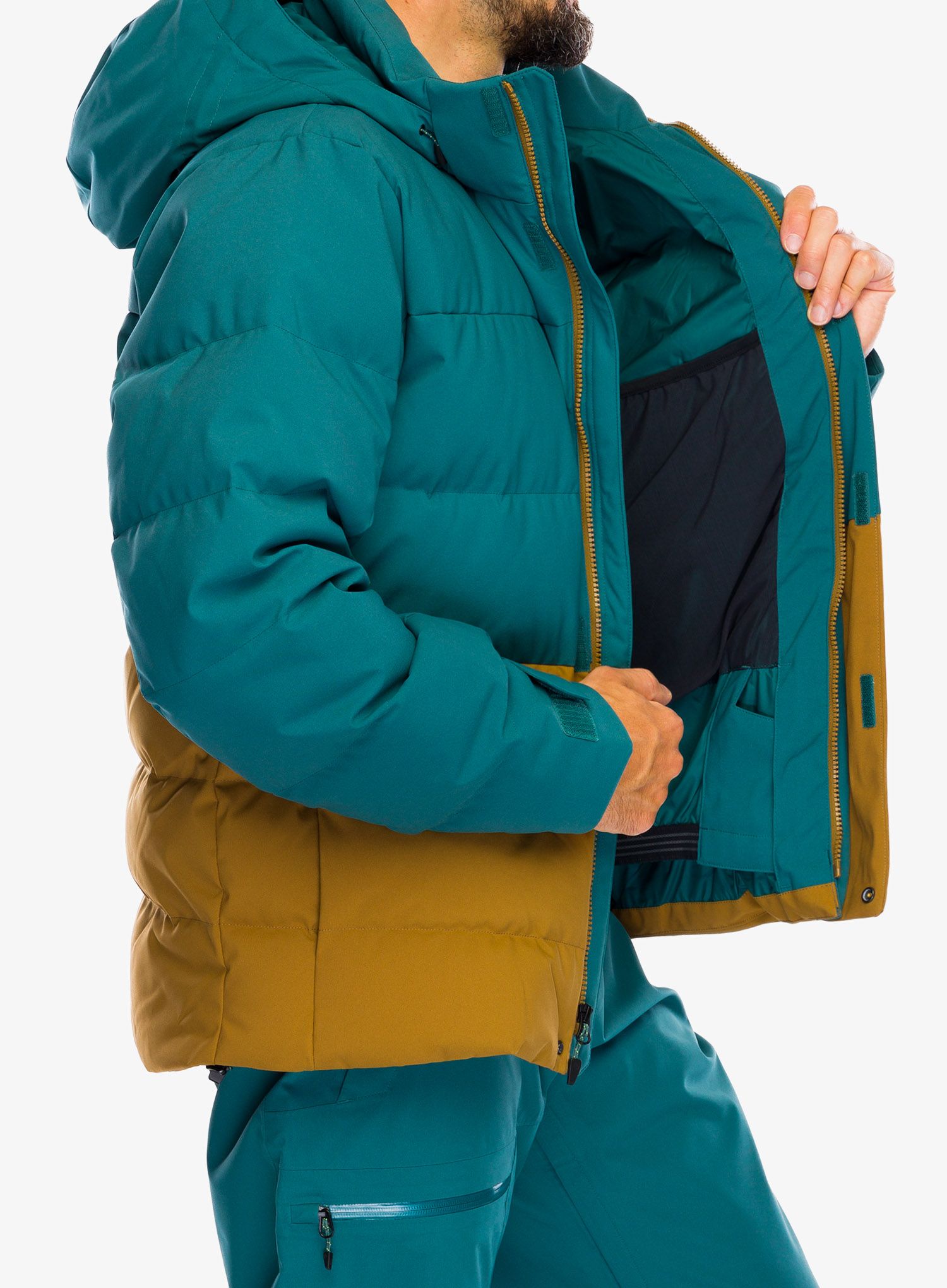 Péřová bunda Marmot Shadow Jacket - dark jungle/hazel