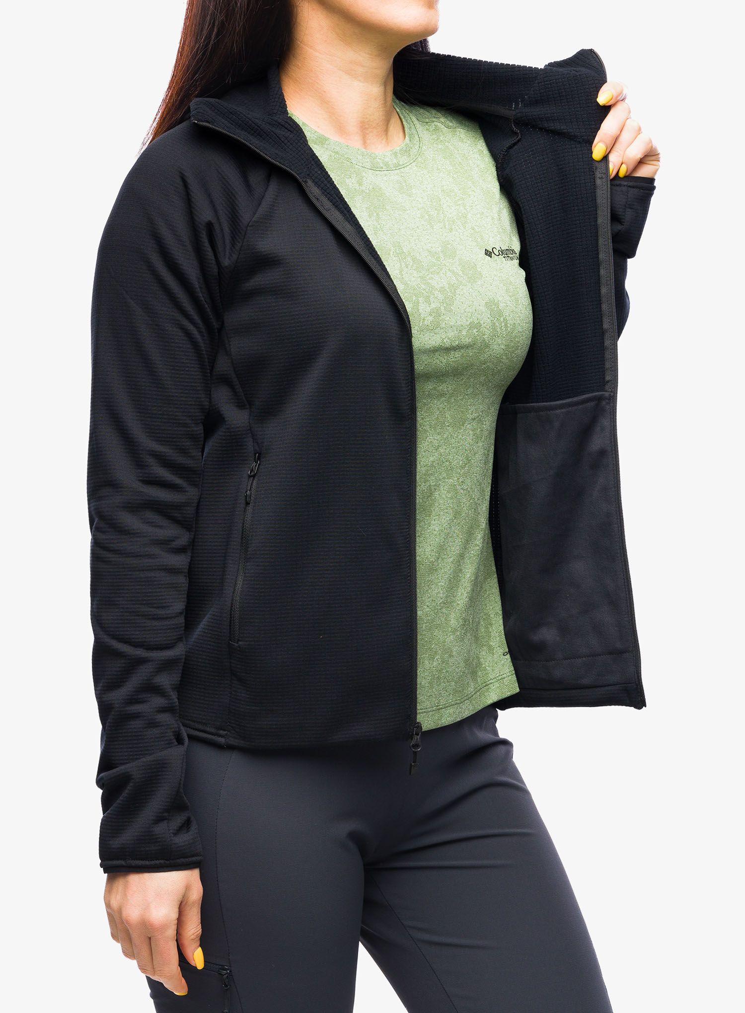 Dámská mikina na zip Marmot Leconte Fleece Hoody - black