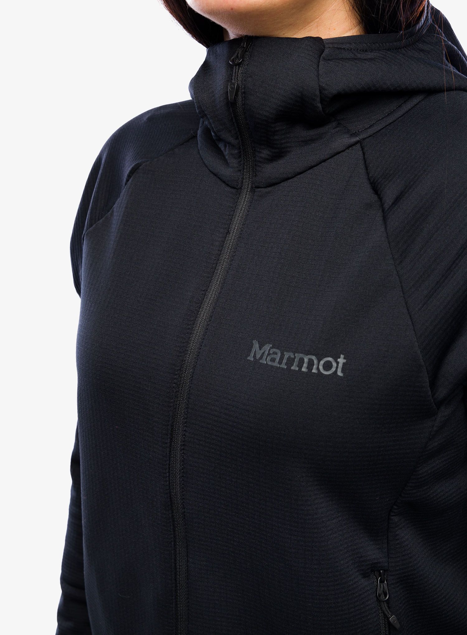 Dámská mikina na zip Marmot Leconte Fleece Hoody - black