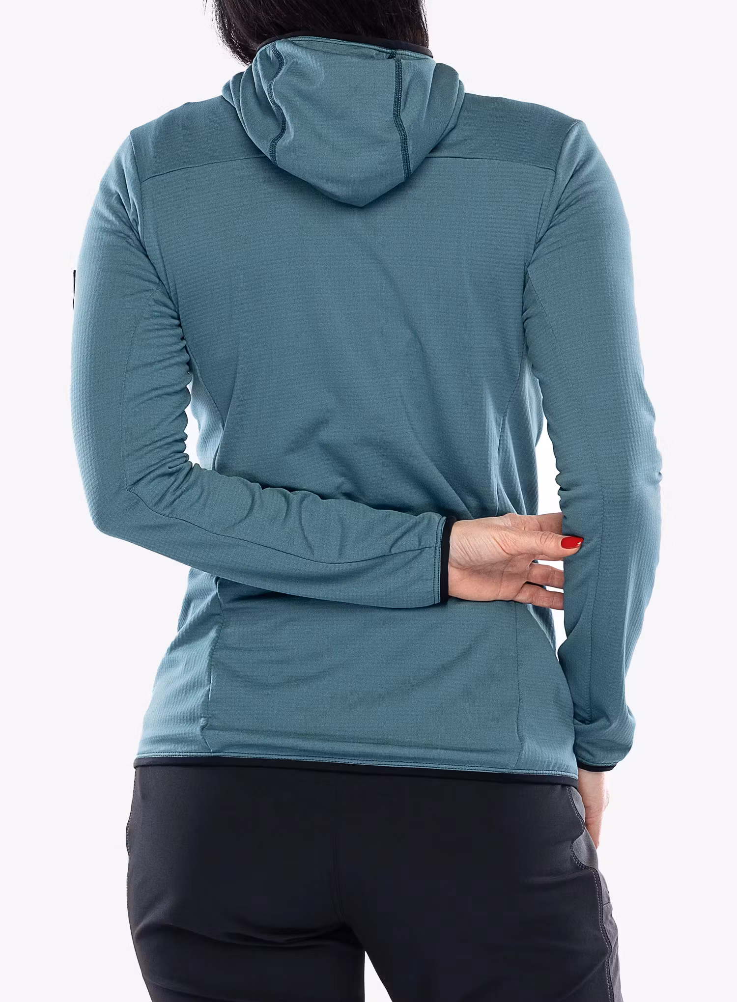 Fleece mikina dámská Millet Trilogy Light Grid Hoodie - hydro