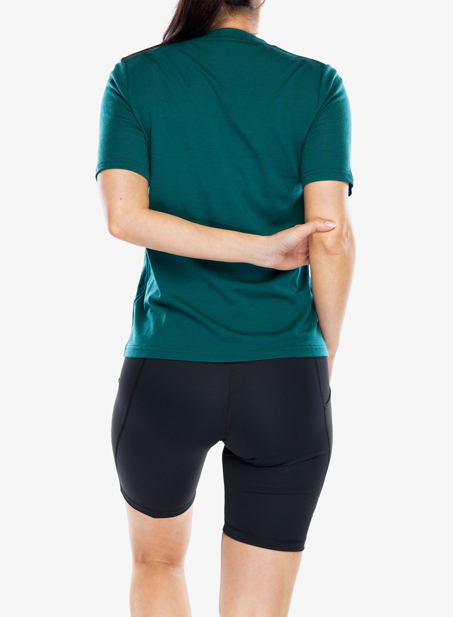 Merino triko dámské Mons Royale Icon Merino Air-Con Relaxed Tee - evergreen