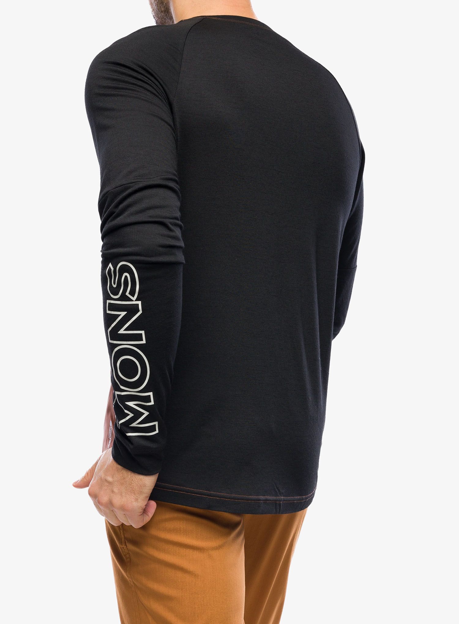 Cyklistická mikina Mons Royale Tarn Merino Shift Wind Jersey - dark copper/black