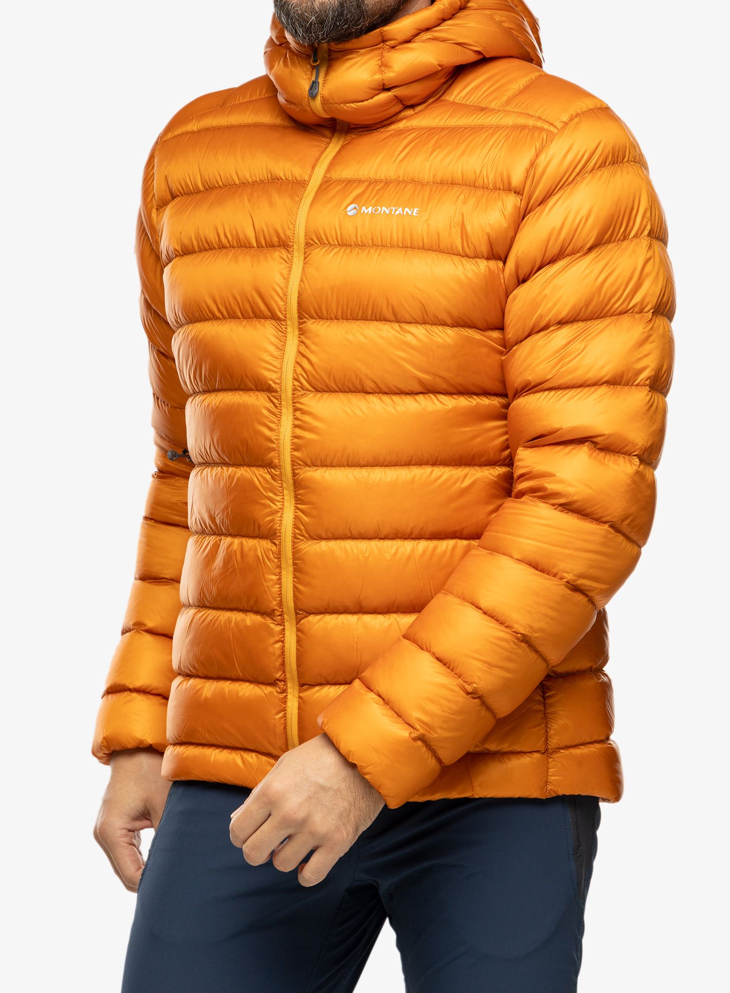 Péřová bunda Montane Alpine 850 Lite Hoodie - flame orange