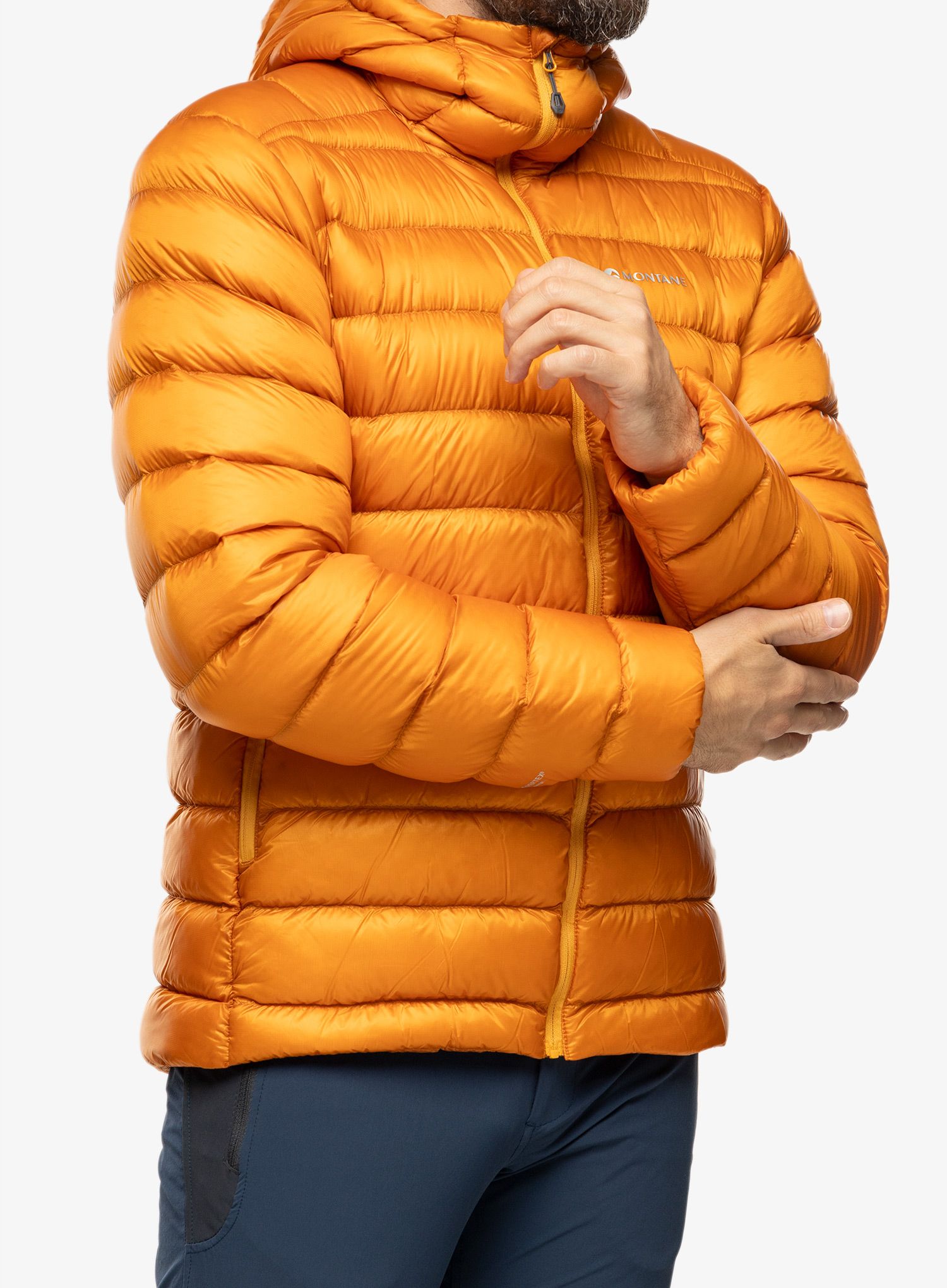 Péřová bunda Montane Alpine 850 Lite Hoodie - flame orange