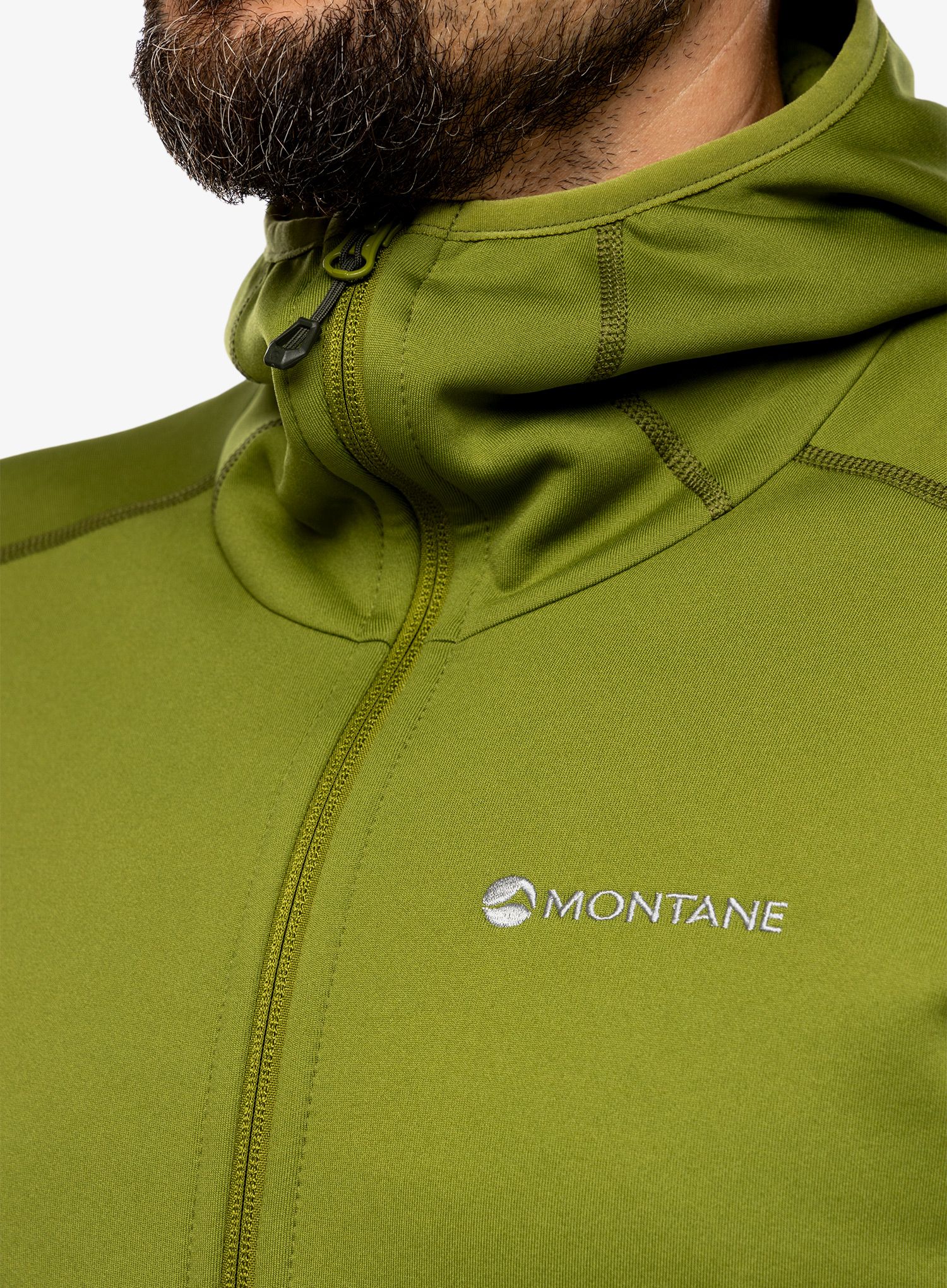 Mikina s kapucí Montane Fury Hoodie - alder green