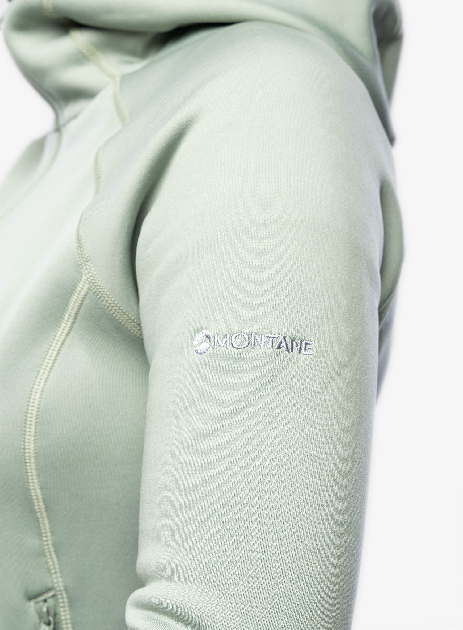 Dámská mikina s kapucí Montane Fury Hoodie - pale sage