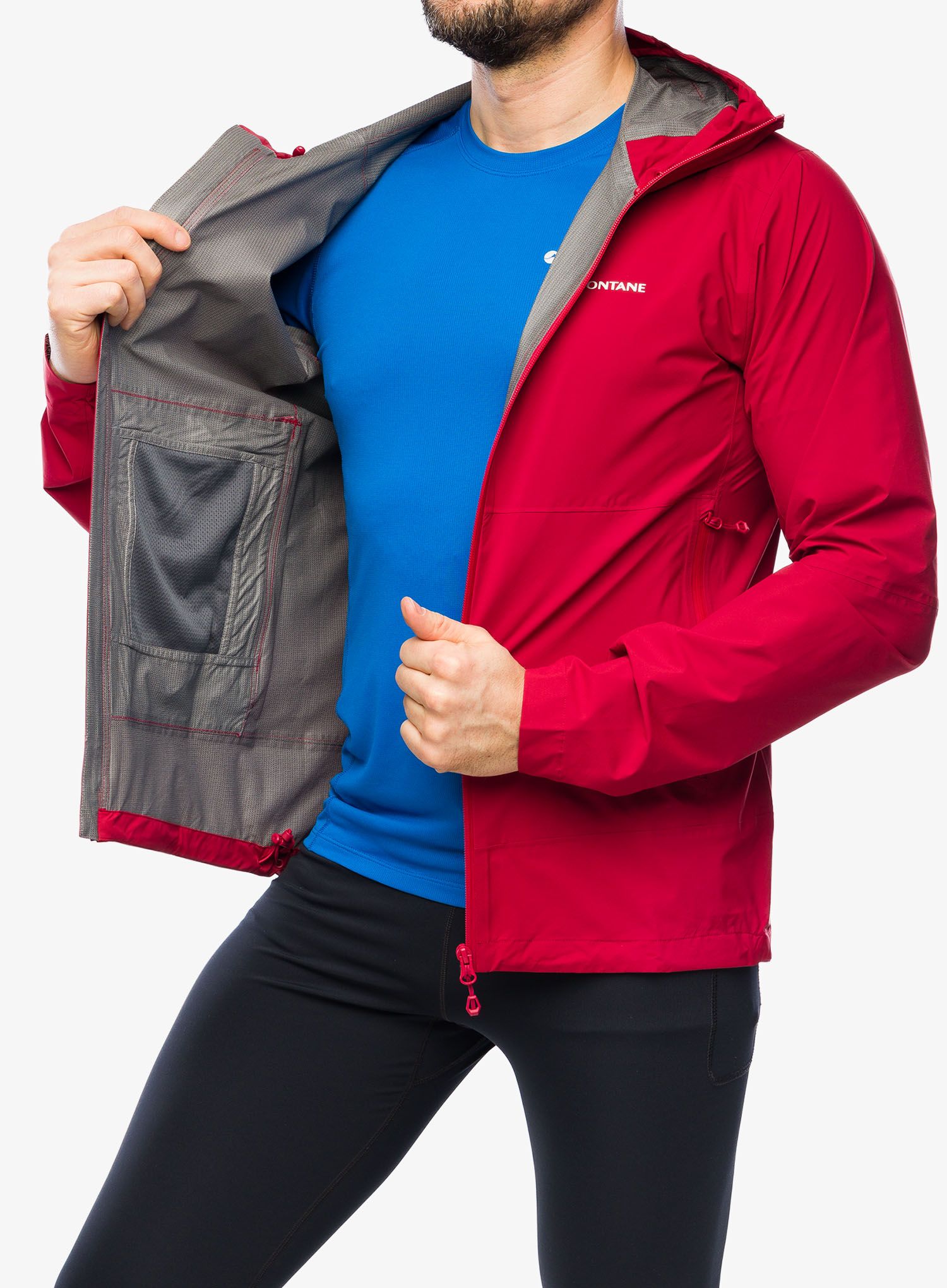 Bunda na běhání Montane Minimus Lite Jacket - acer red