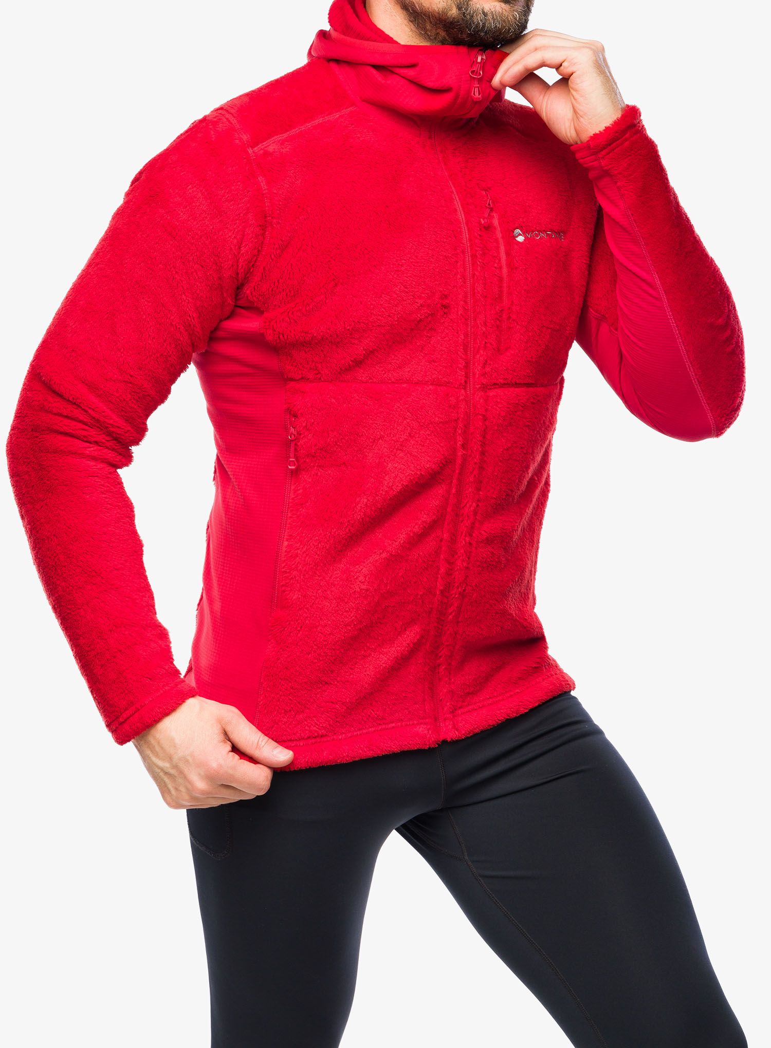 Mikina s kapucí Montane Protium XPD Hoodie - adrenaline red