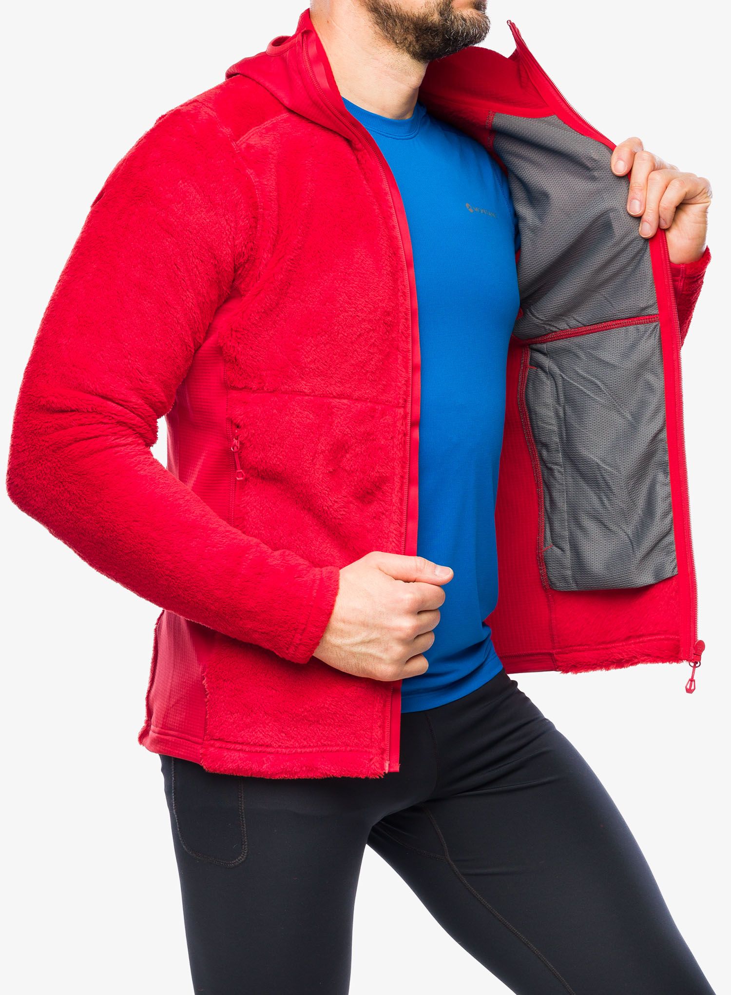 Mikina s kapucí Montane Protium XPD Hoodie - adrenaline red