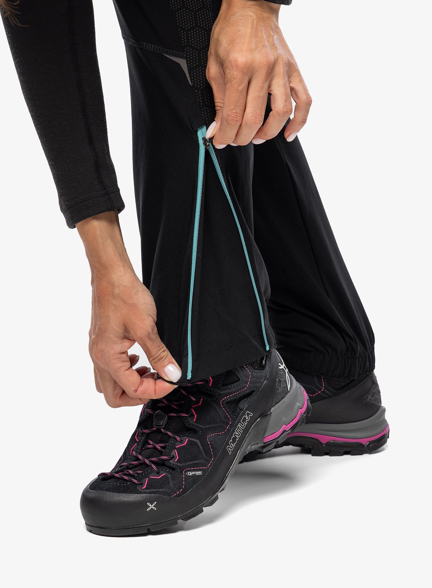 Turistické kalhoty dámské Montura Evoque 2 Pants - black/light blue