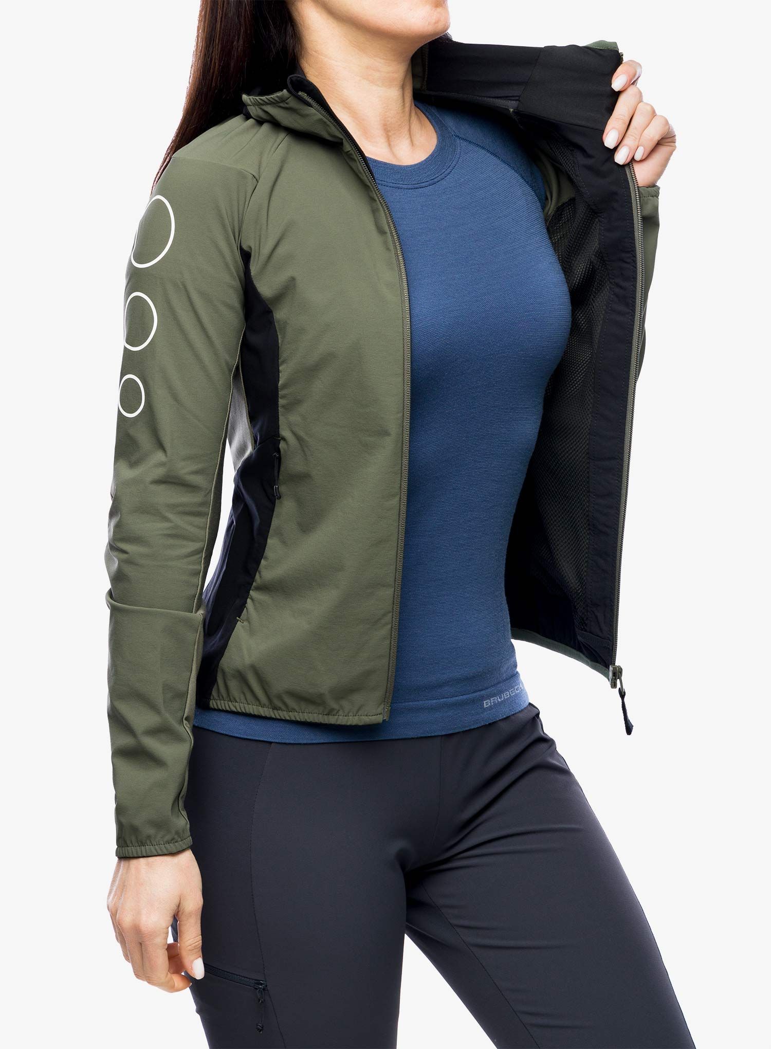 Bunda na běhání dámská Montura Flash Sky Jacket - sage green