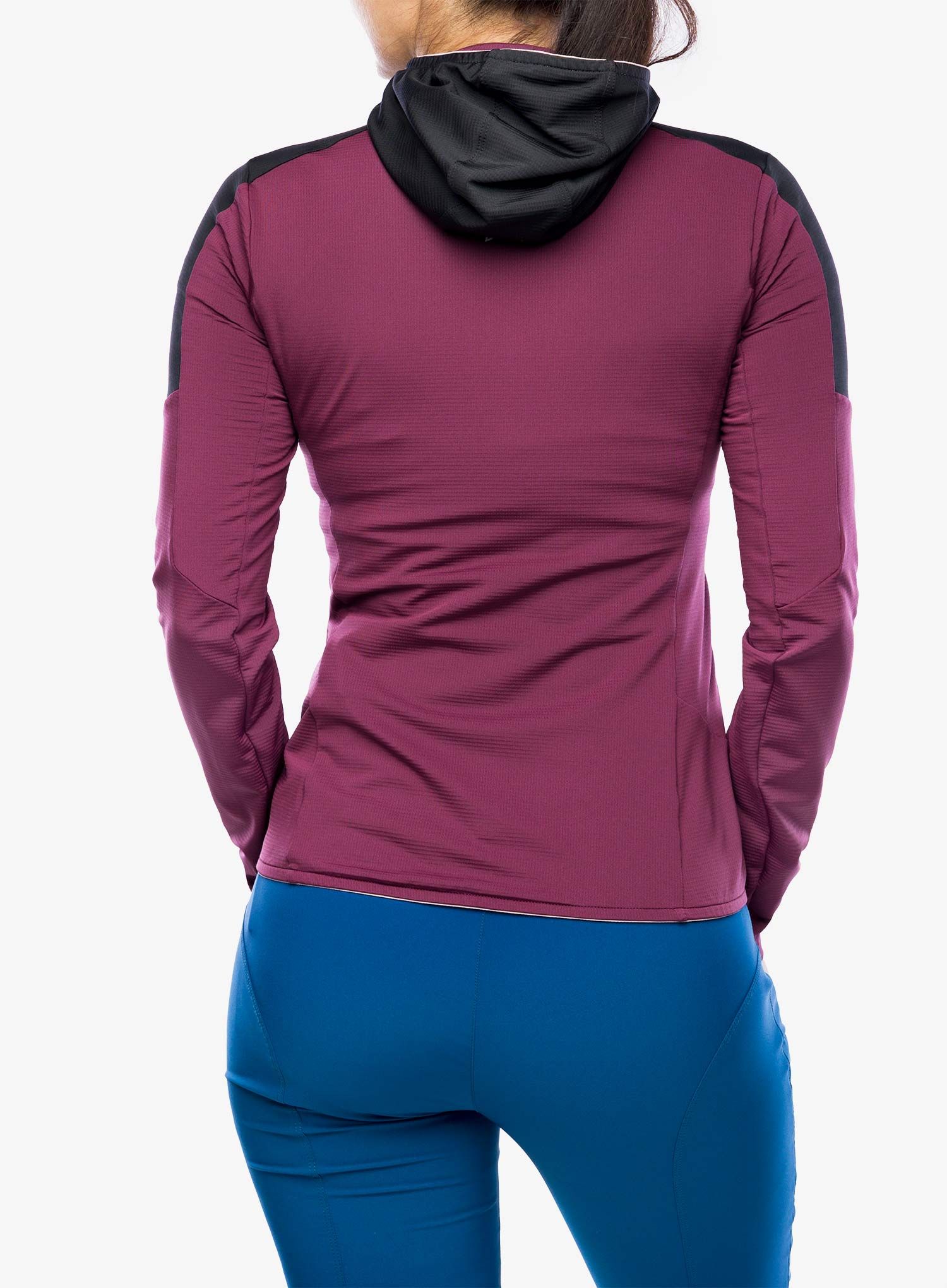 Dámská mikina s kapucí Montura Light Revolution Maglia - wine red