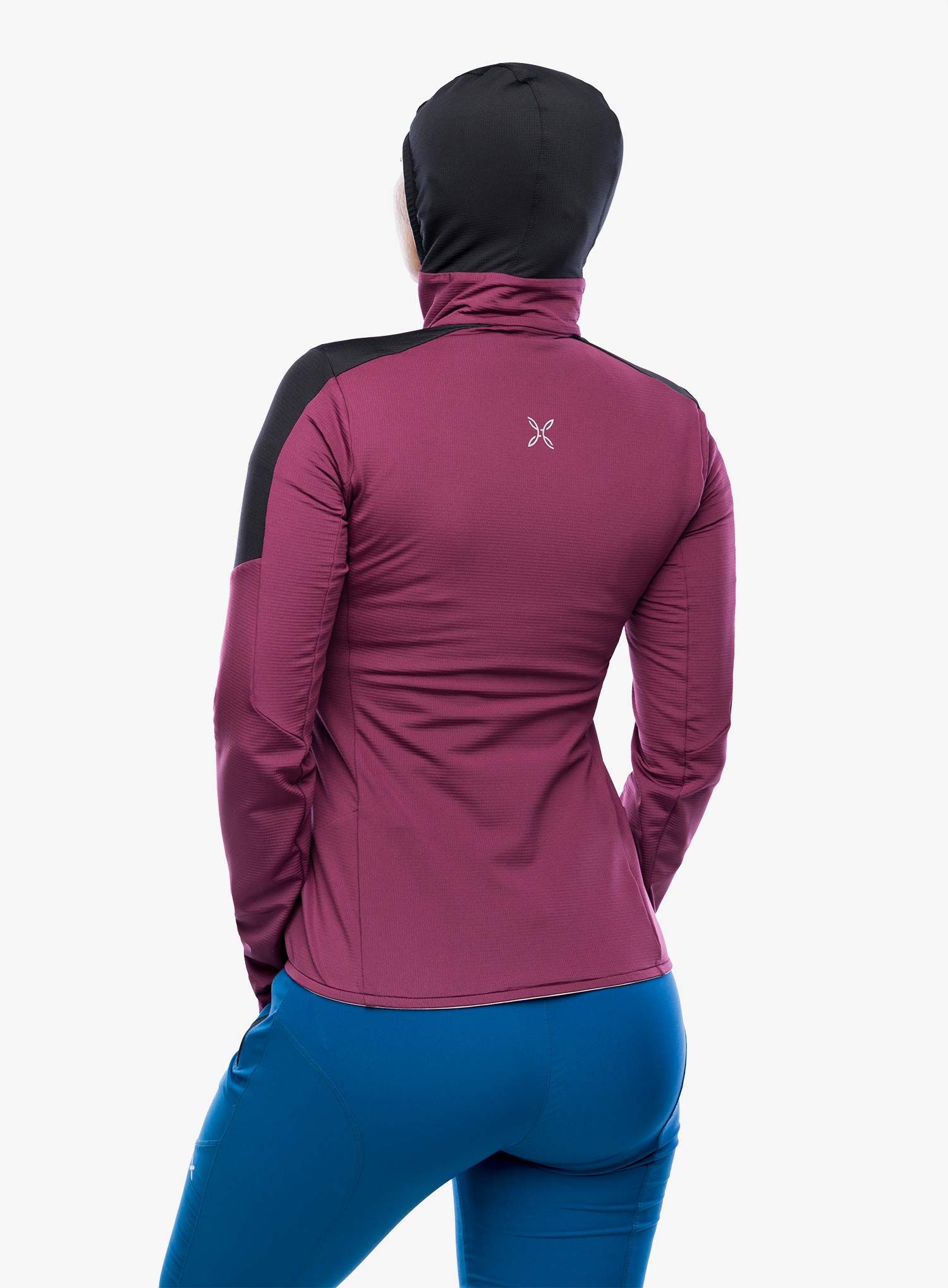 Dámská mikina s kapucí Montura Light Revolution Maglia - wine red