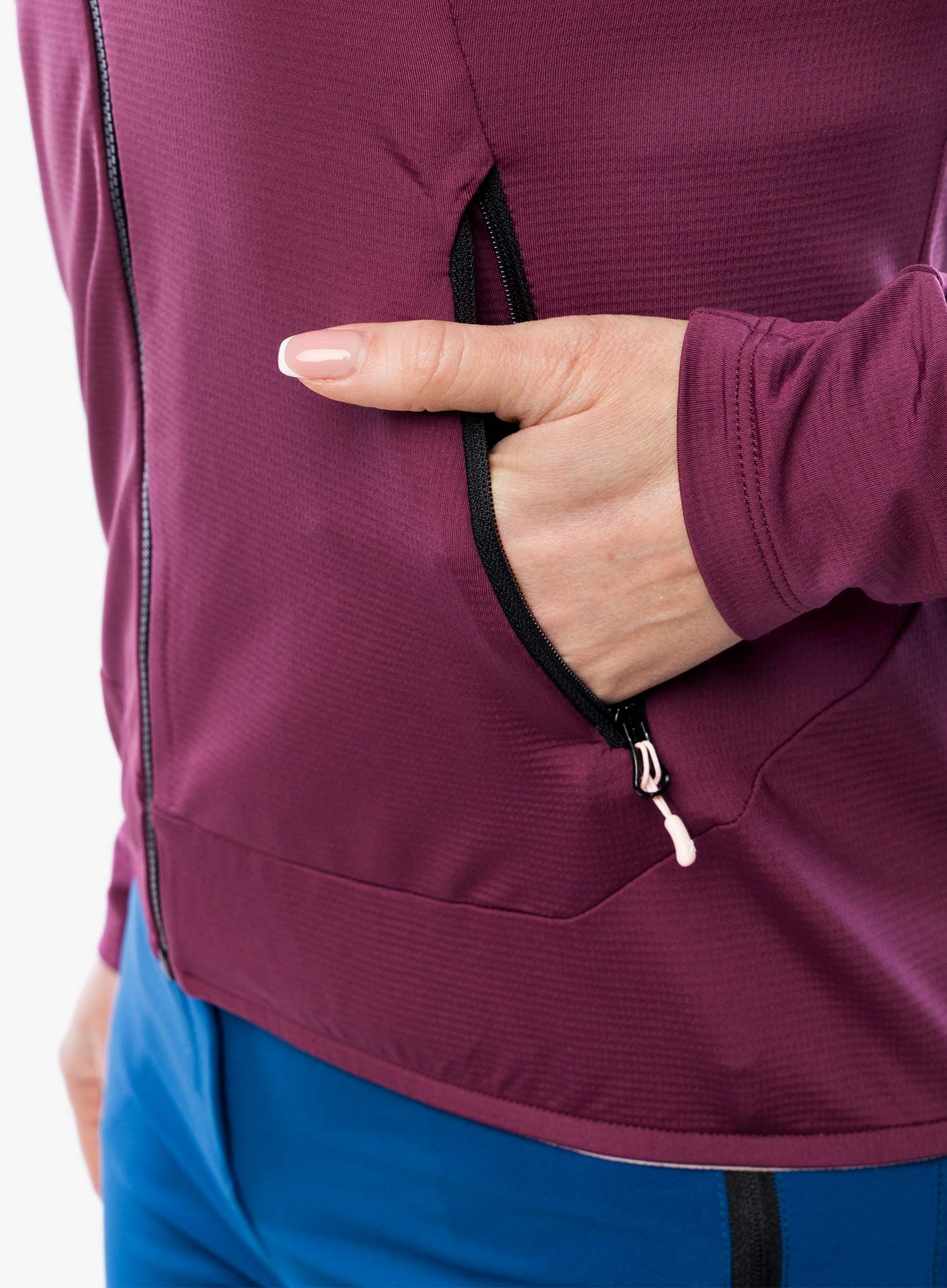 Dámská mikina s kapucí Montura Light Revolution Maglia - wine red
