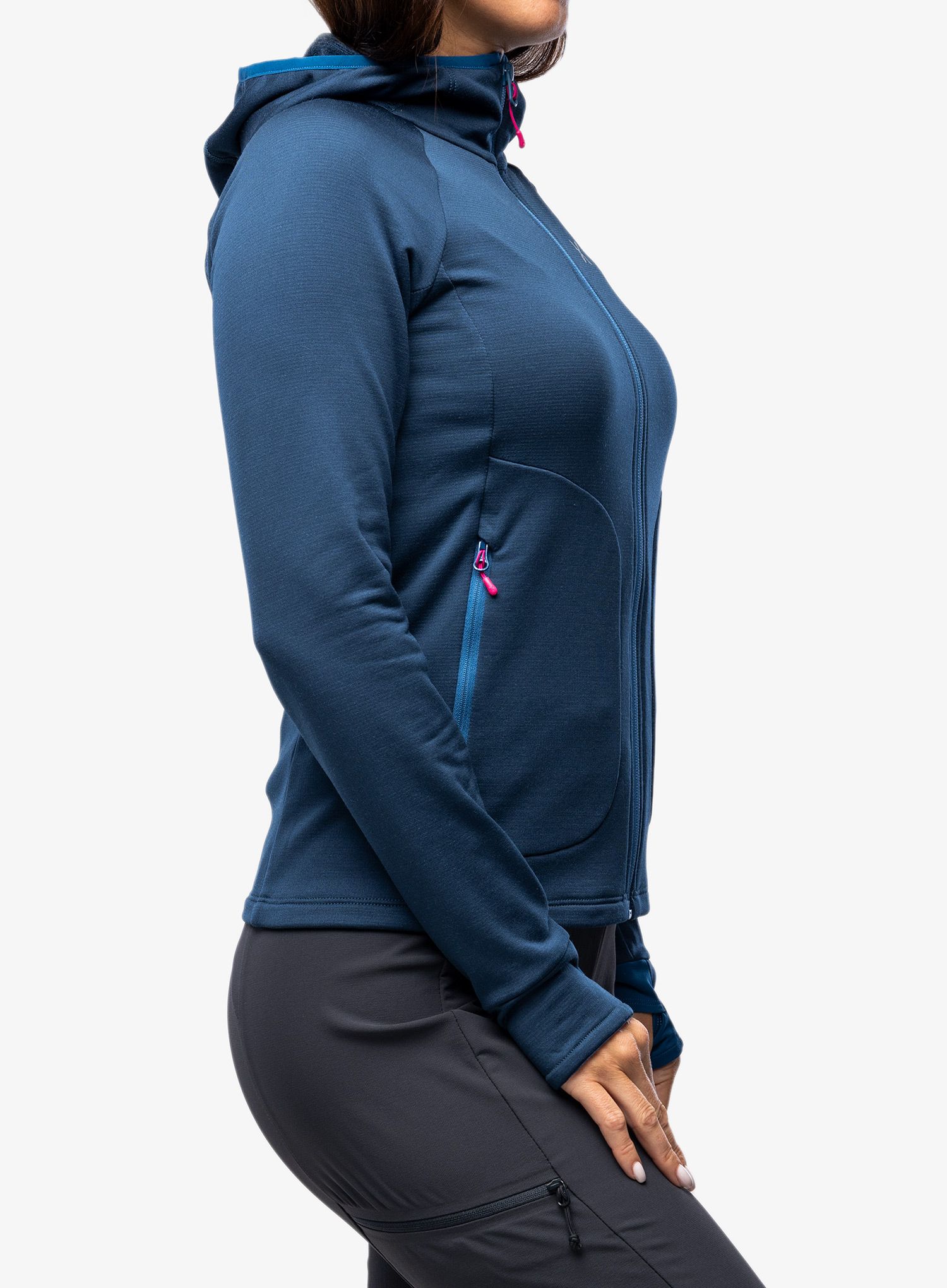 Dámská mikina s kapucí Montura Mystic Wool Maglia - deep blue