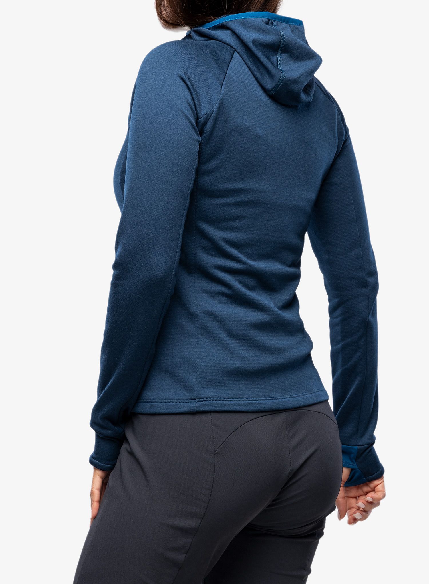 Dámská mikina s kapucí Montura Mystic Wool Maglia - deep blue