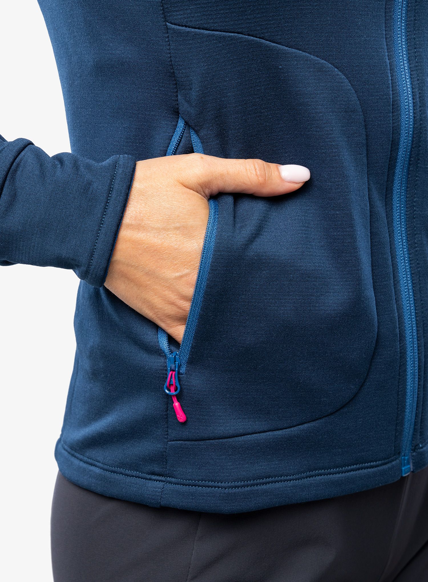 Dámská mikina s kapucí Montura Mystic Wool Maglia - deep blue